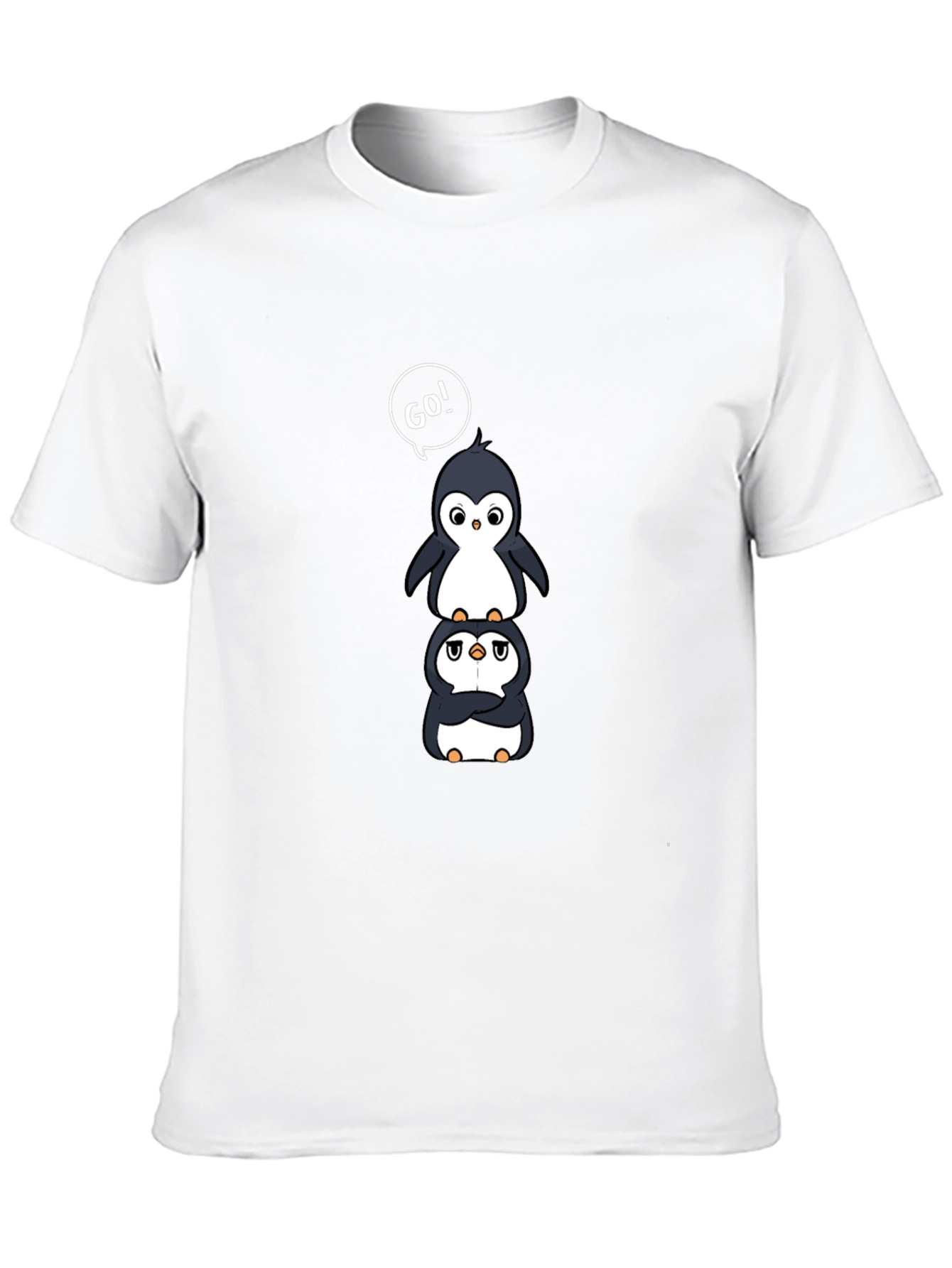 Stacked Penguin Go! Graphic T-Shirt