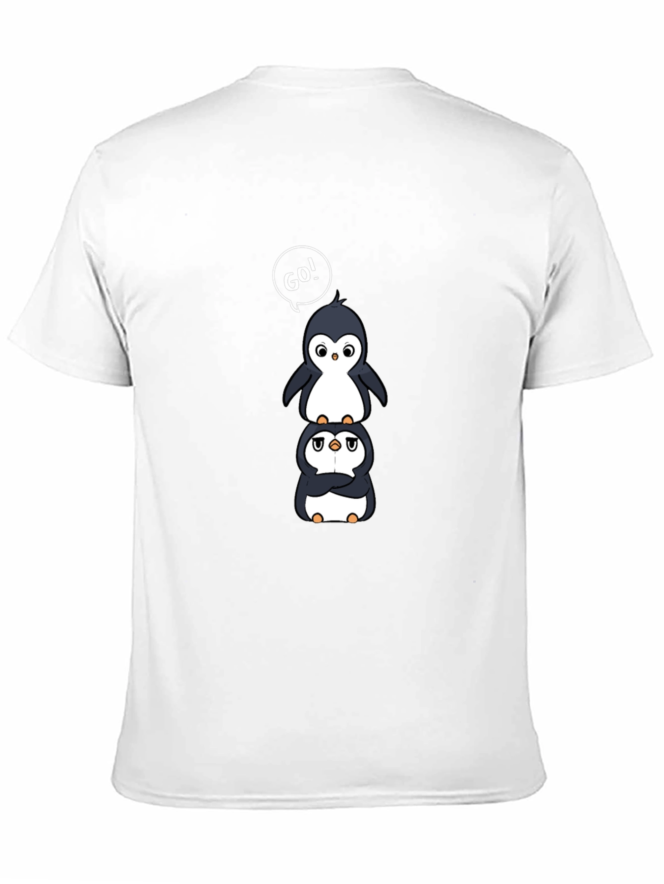 Stacked Penguin Go! Graphic T-Shirt