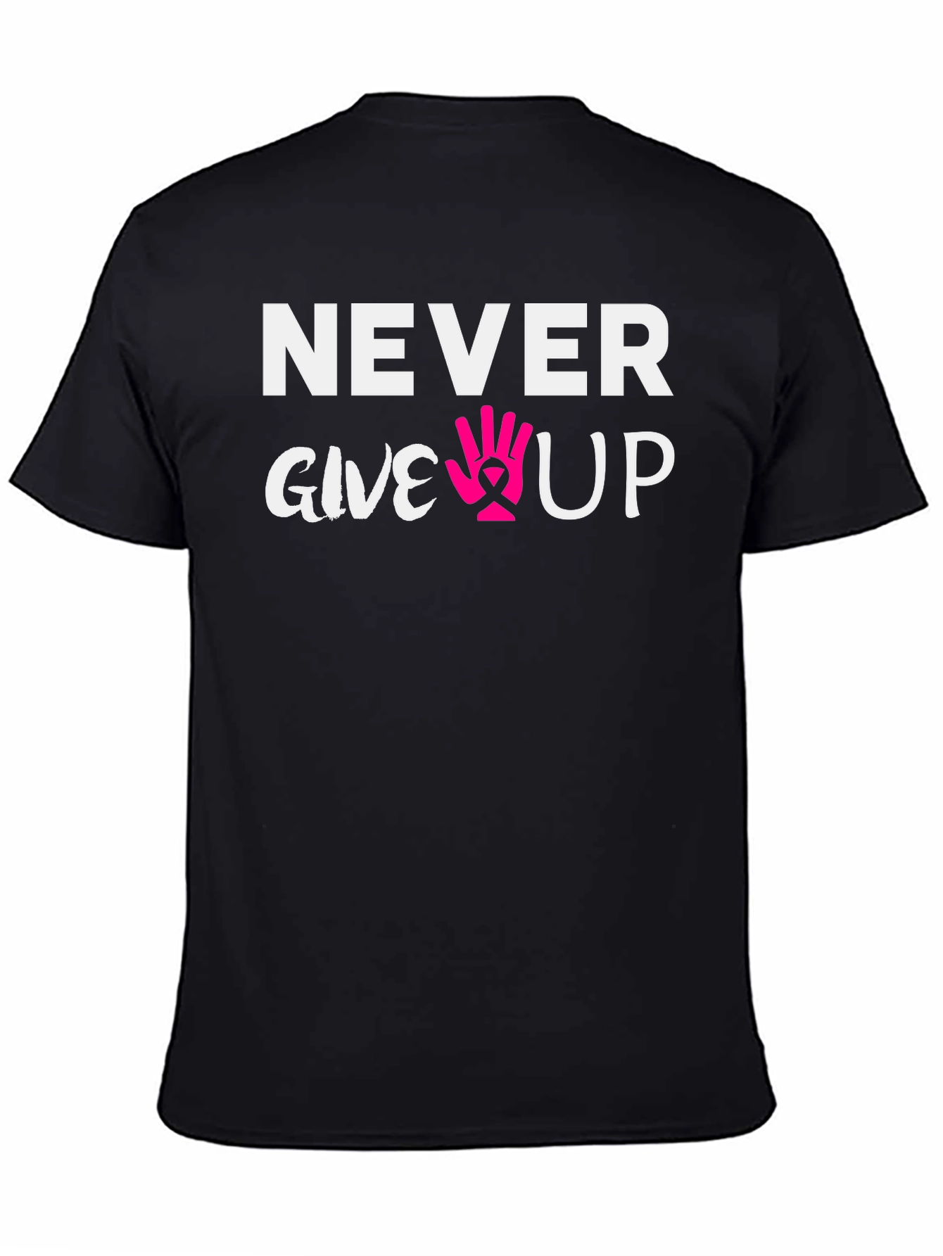 Never Give Up Breast Cancer Awareness T-Shirt