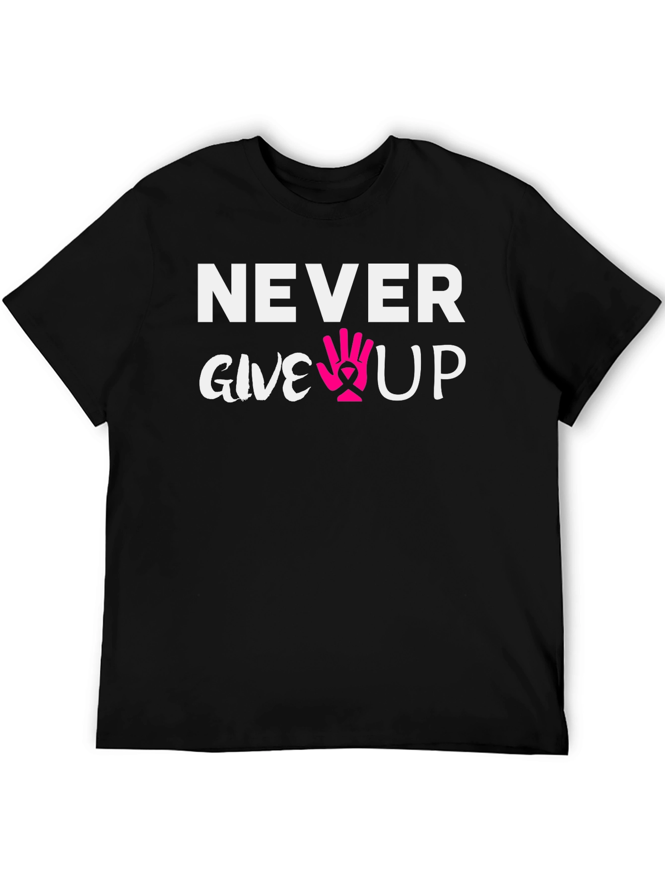 Never Give Up Breast Cancer Awareness T-Shirt