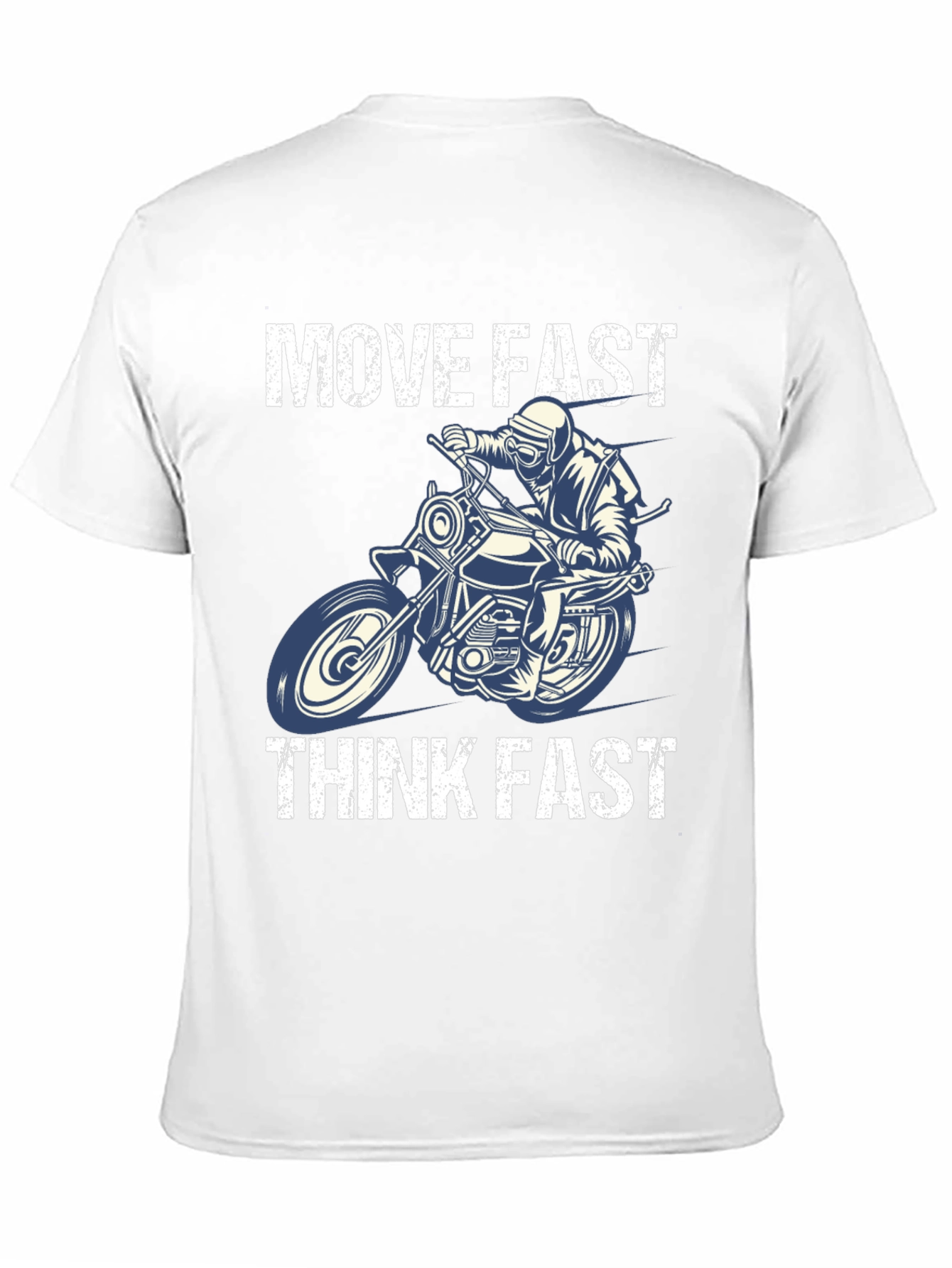 Move Fast Think Fast Motorcycle Graphic Tee