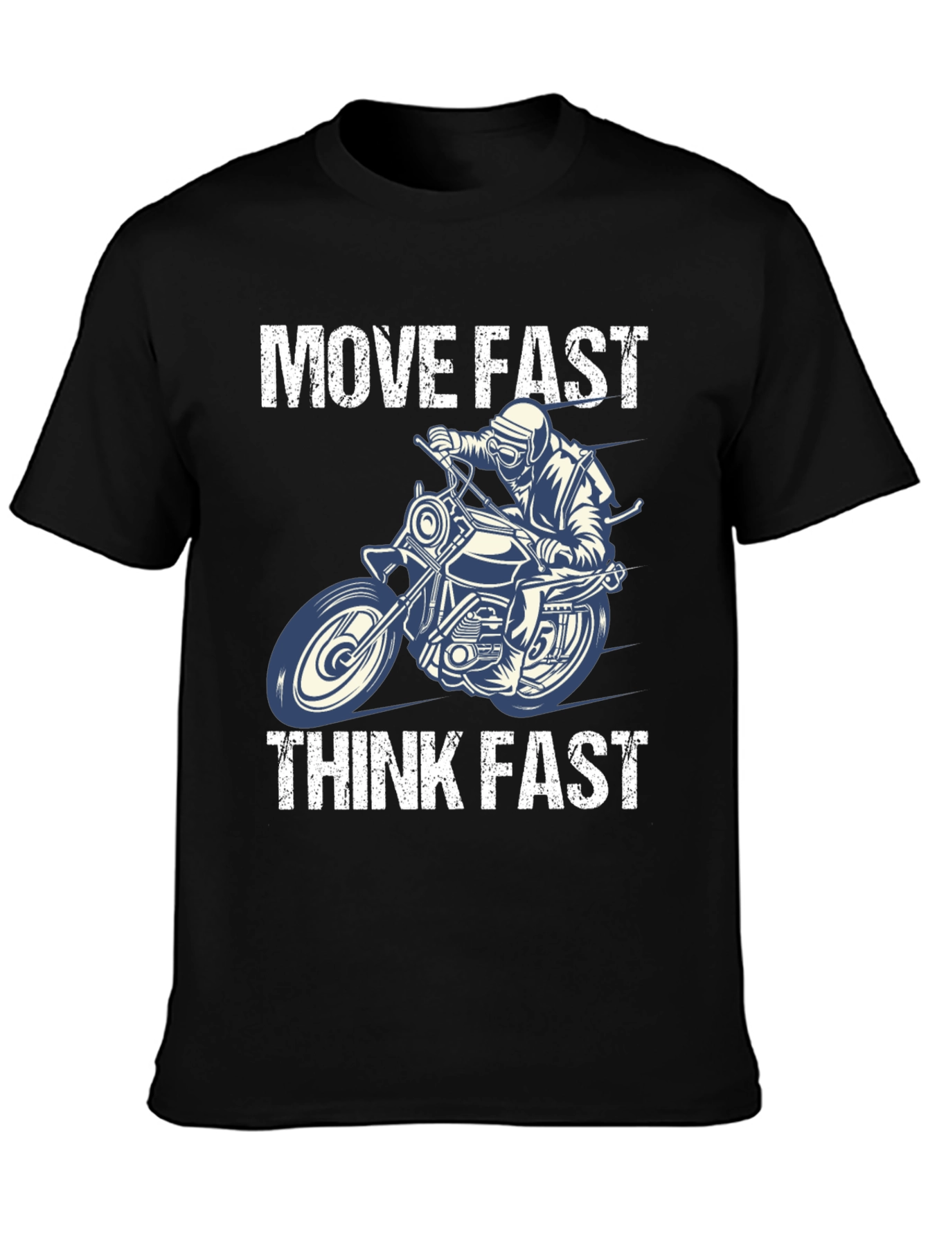 Move Fast Think Fast Motorcycle Graphic Tee