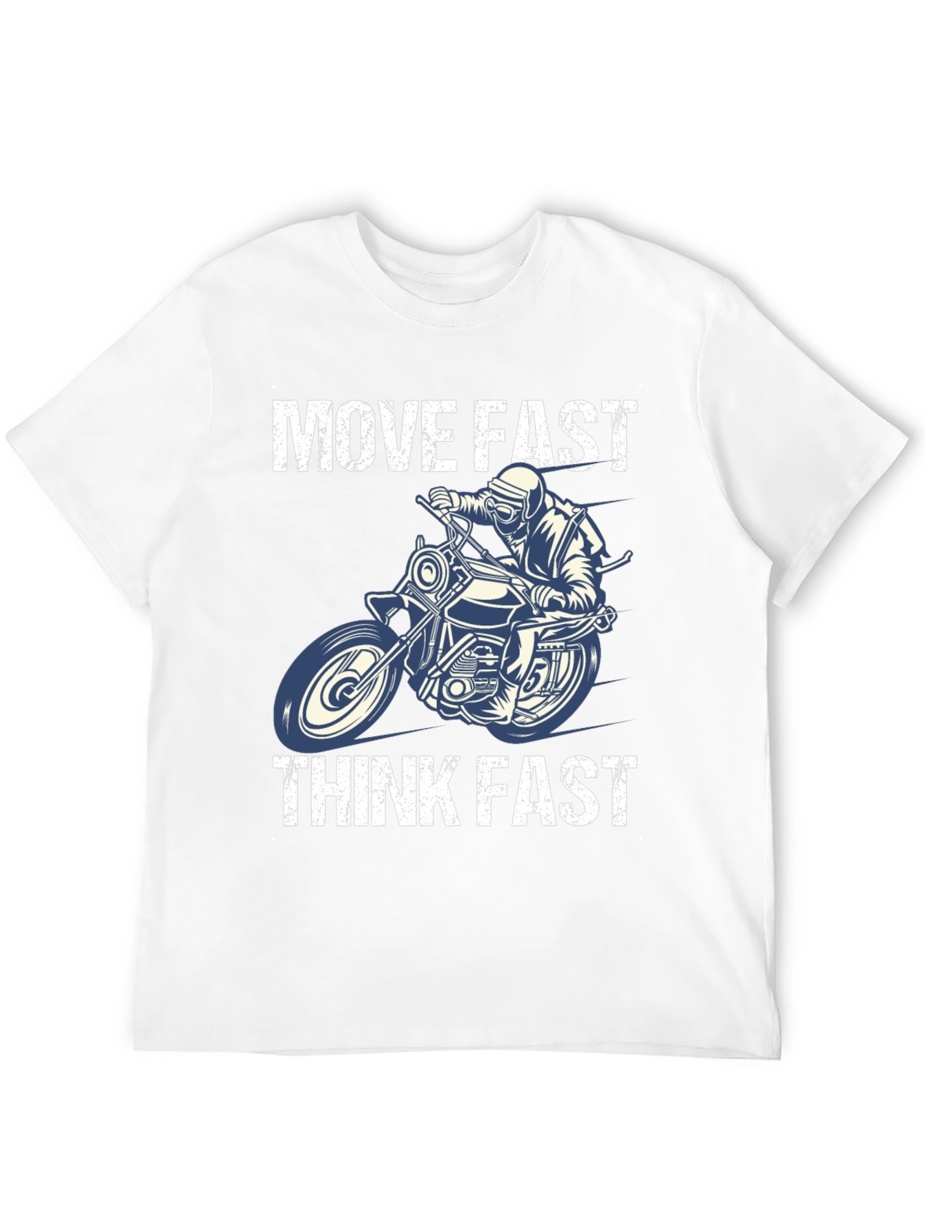 Move Fast Think Fast Motorcycle Graphic Tee