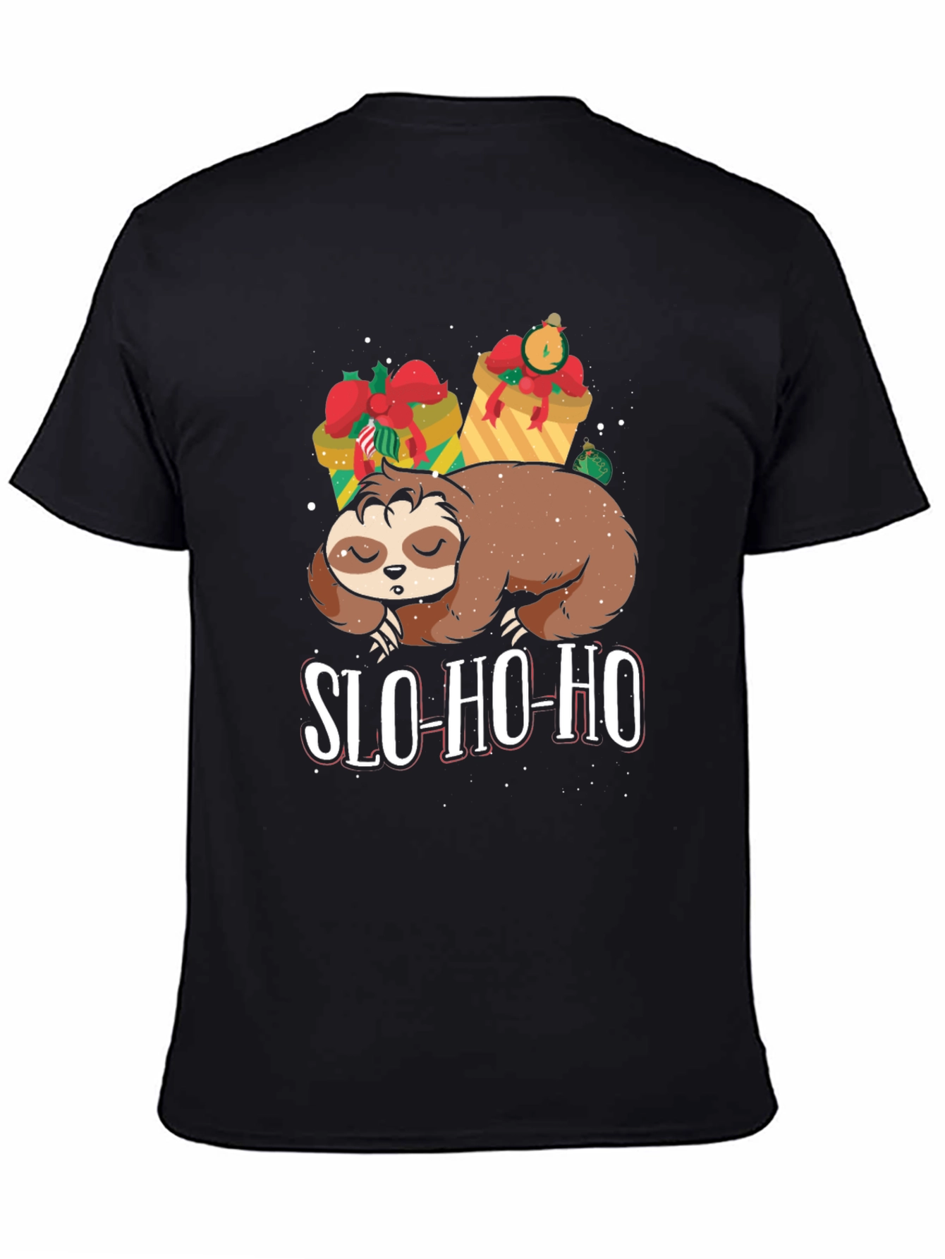Slo-Ho-Ho Sloth Christmas T-Shirt