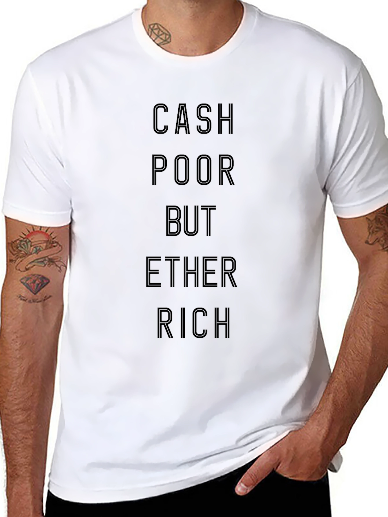 Cash Poor Ether Rich Graphic Tee