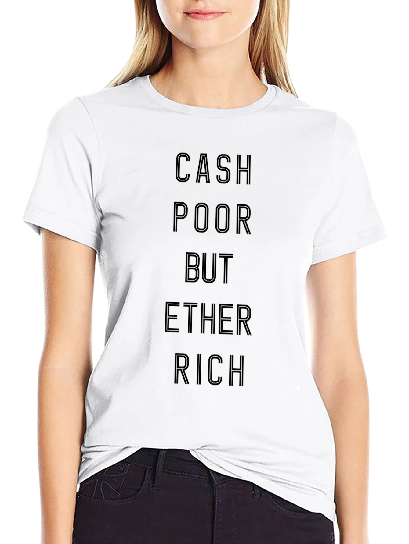 Cash Poor Ether Rich Graphic Tee