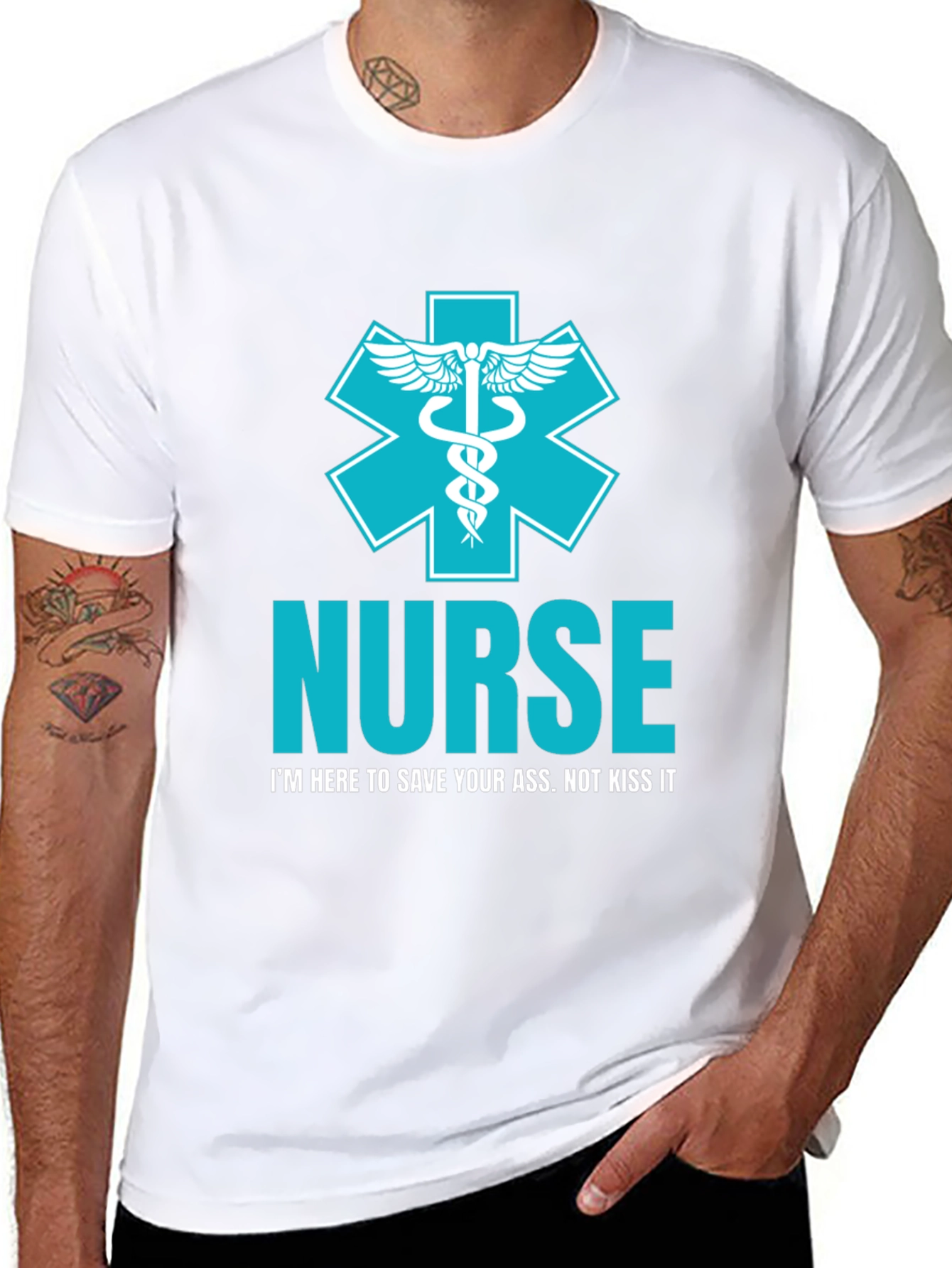 Nurse T-Shirt: Save Your Ass Not Kiss It