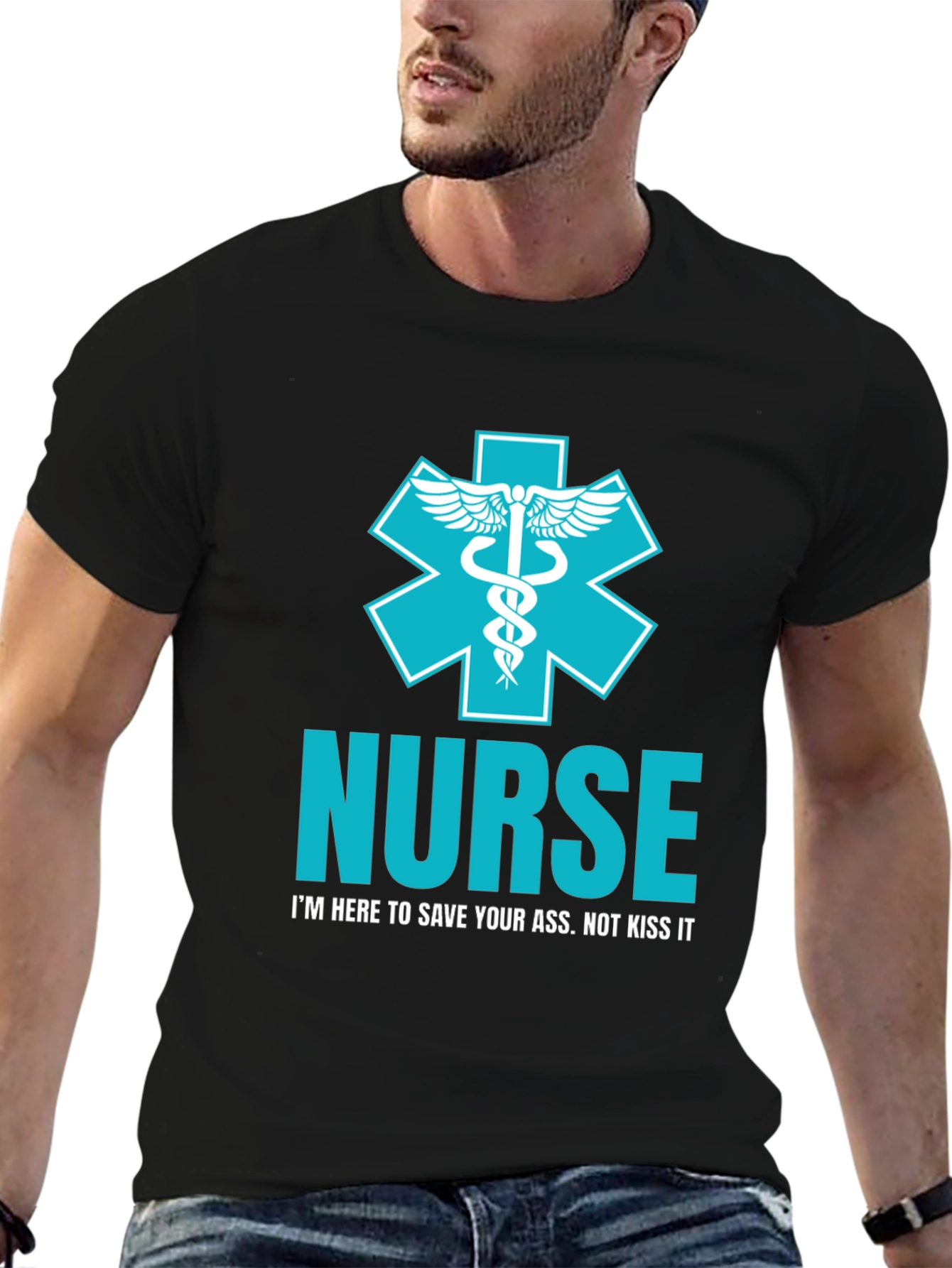 Nurse T-Shirt: Save Your Ass Not Kiss It