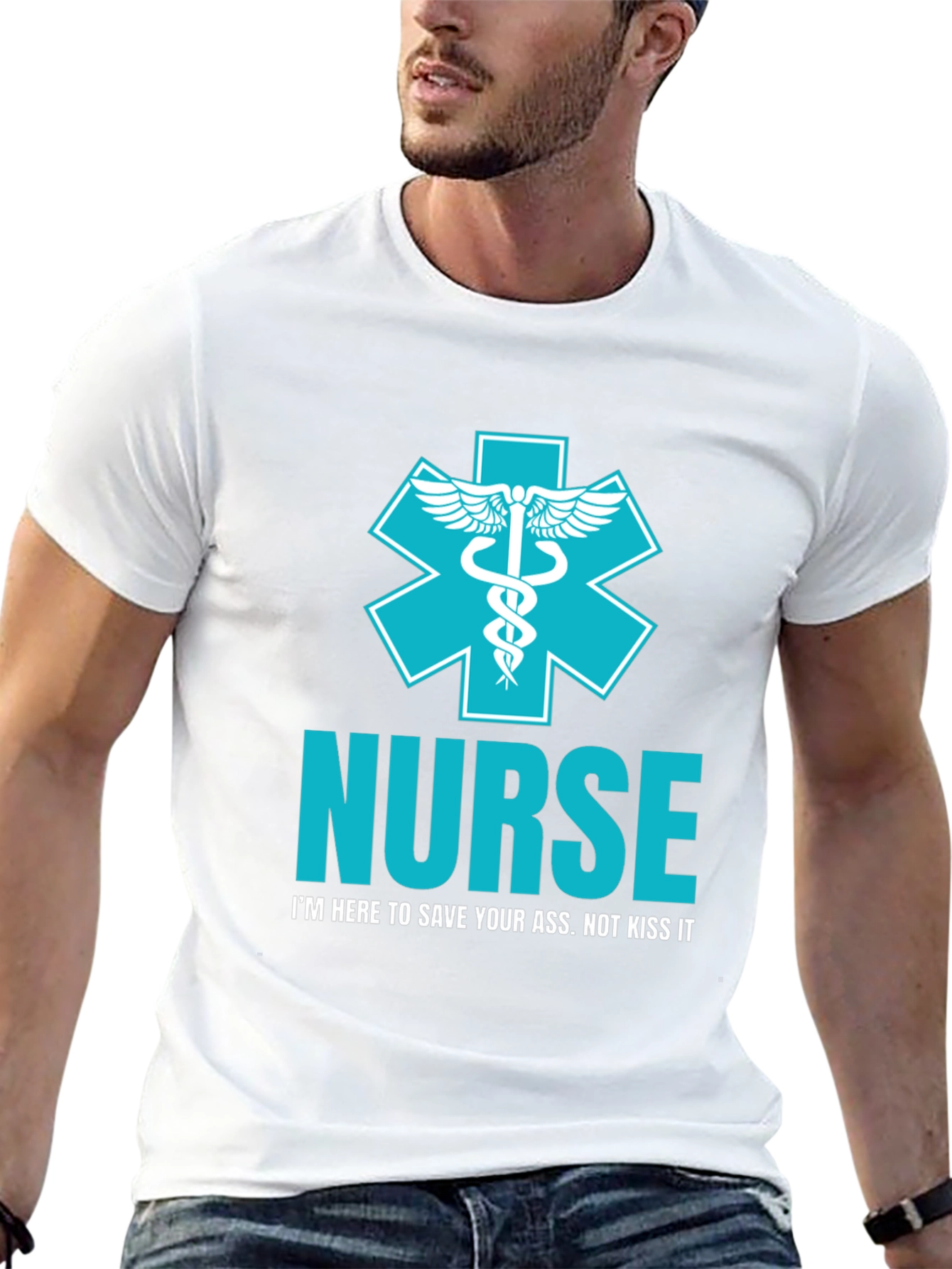 Nurse T-Shirt: Save Your Ass Not Kiss It