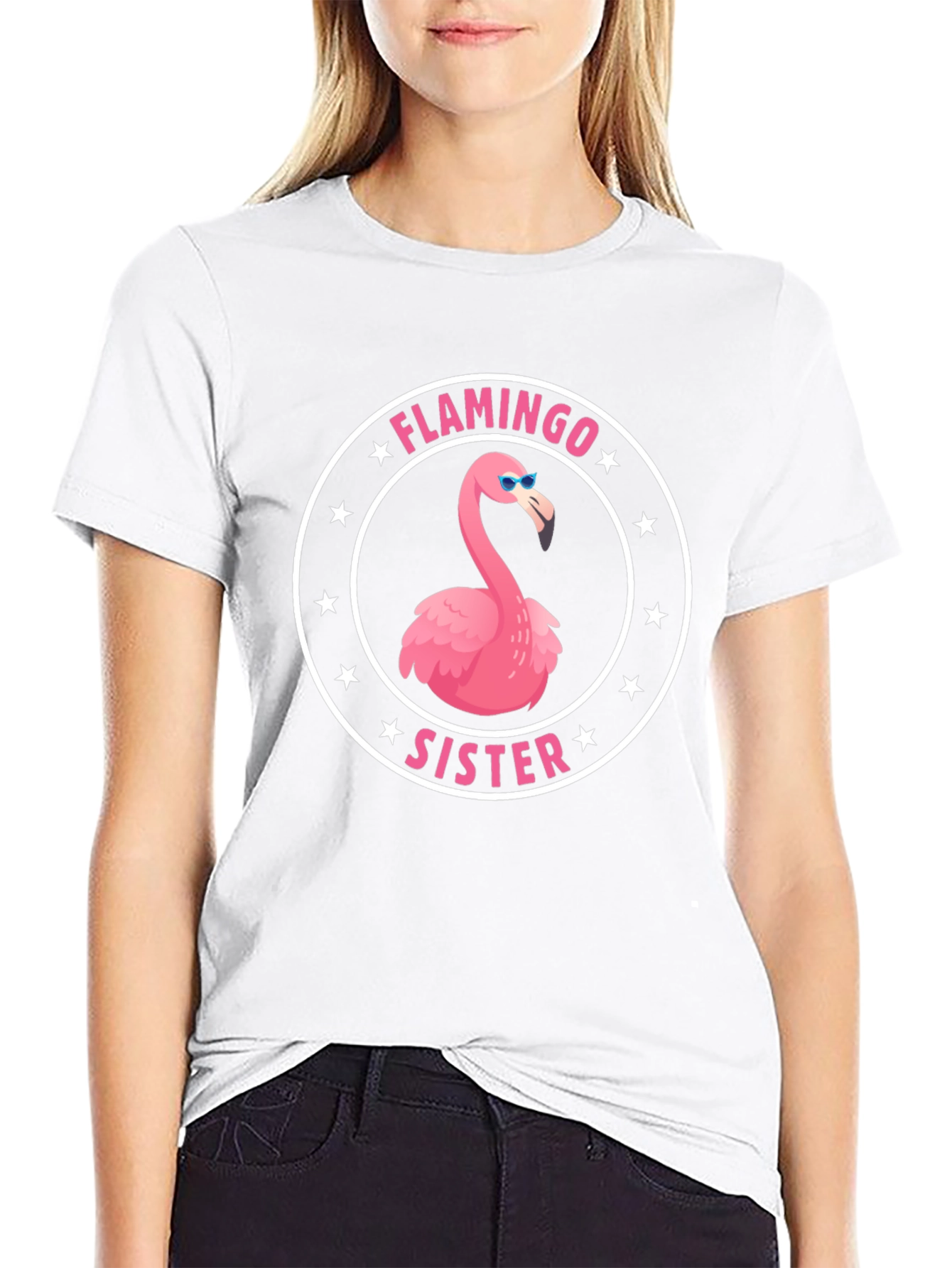 Flamingo Sister T-Shirt - Fun Graphic Tee