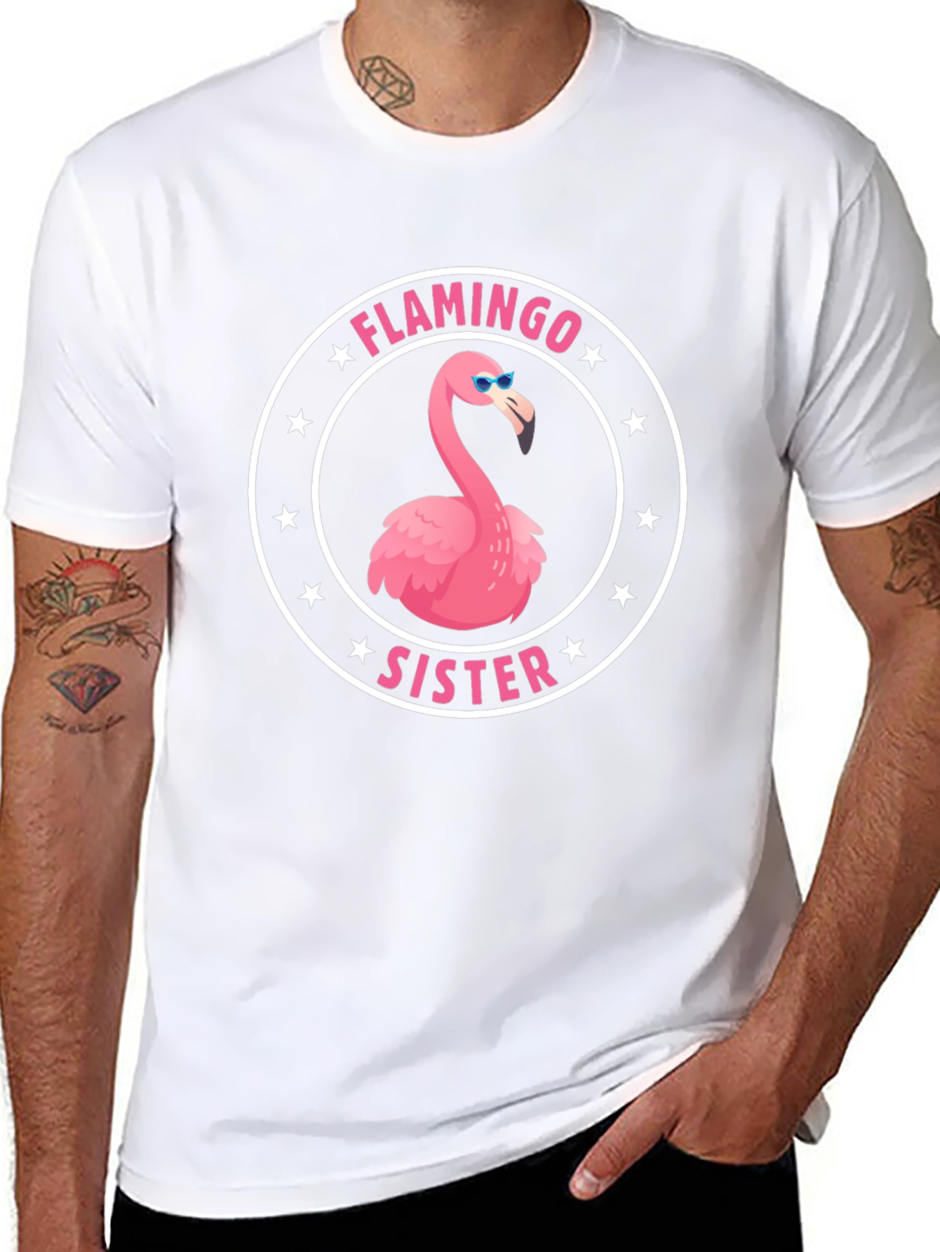 Flamingo Sister T-Shirt - Fun Graphic Tee