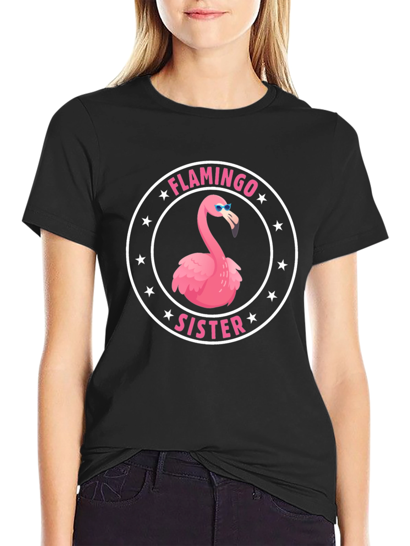 Flamingo Sister T-Shirt - Fun Graphic Tee