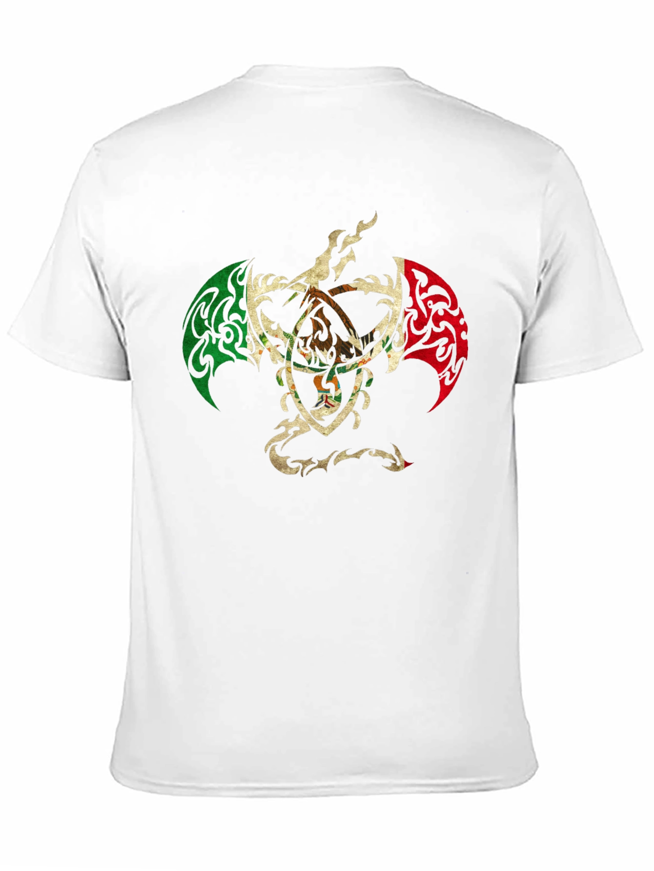 Mexican Eagle Crest Black T-Shirt