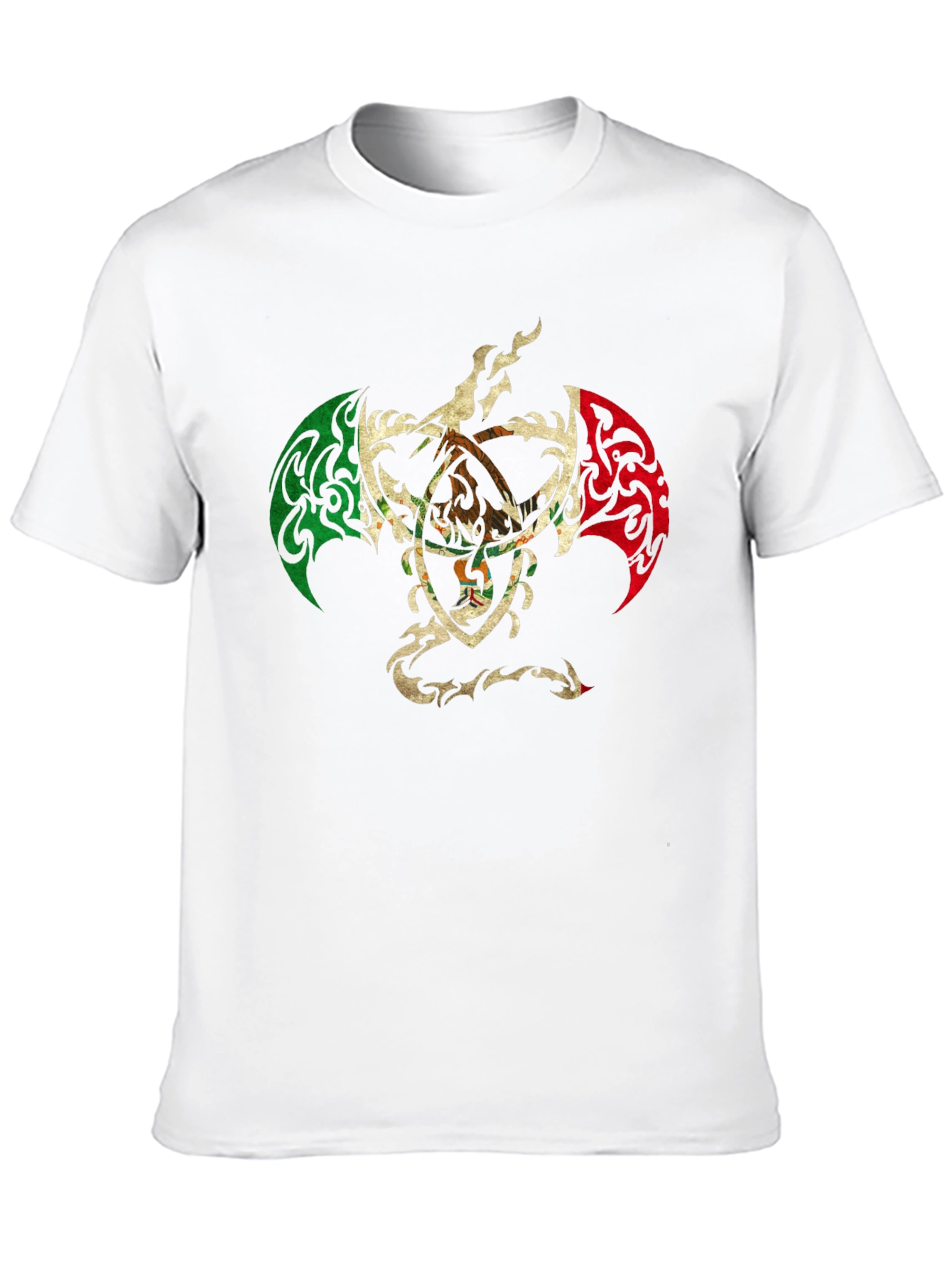 Mexican Eagle Crest Black T-Shirt