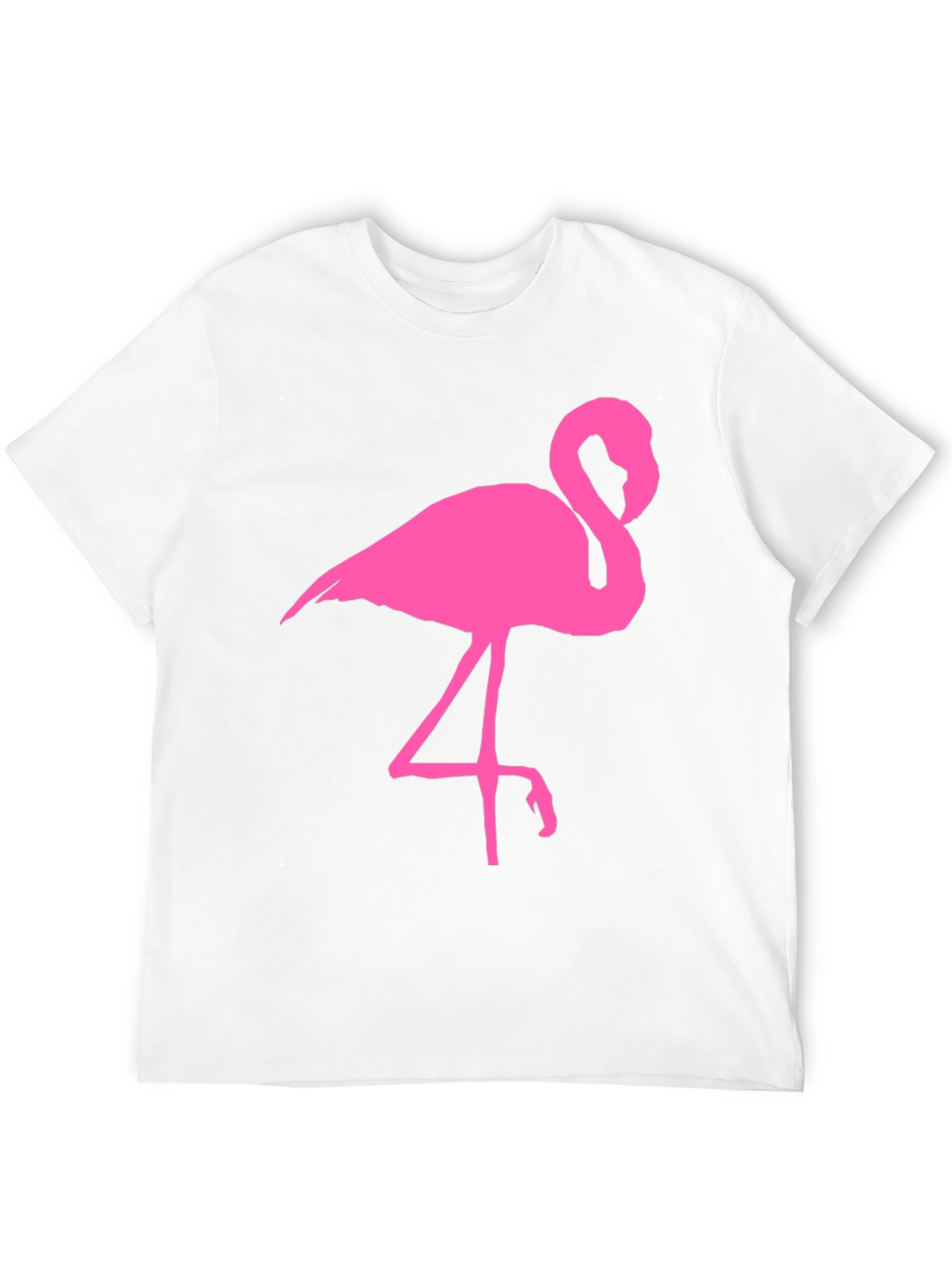Pink Flamingo Graphic Tee - Black