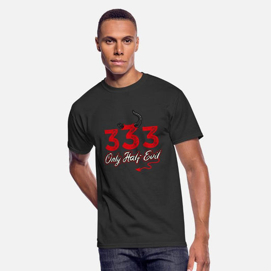 333 Only Half Evil Horror Funny Halloween Design