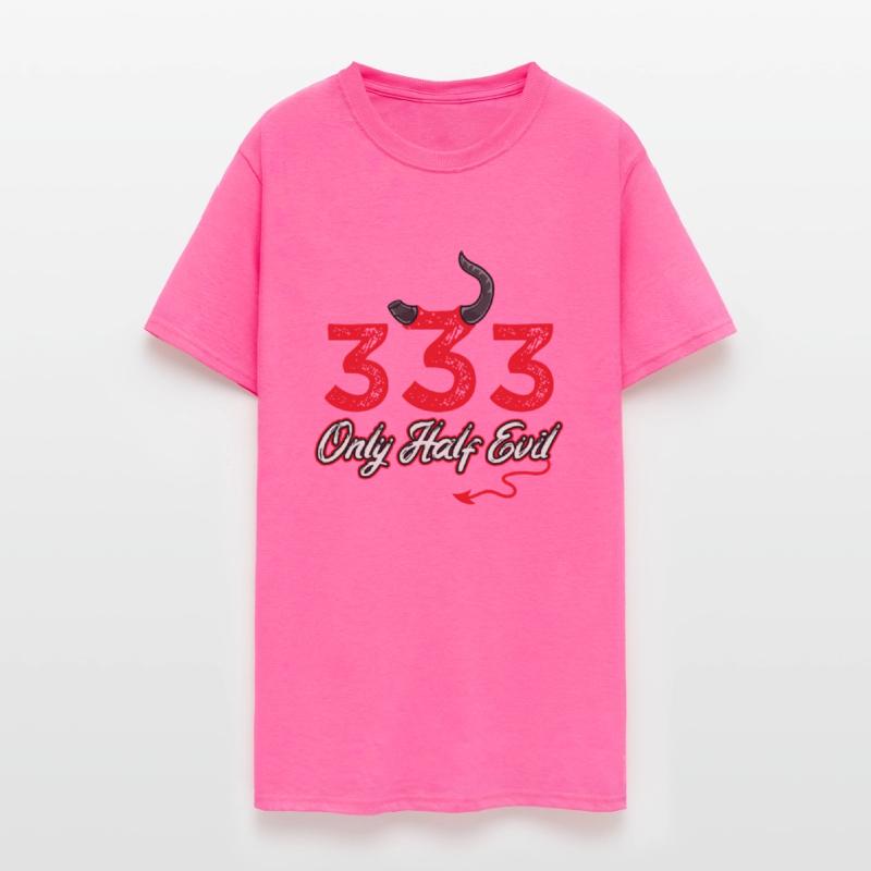 333 Only Half Evil Horror Funny Halloween Design