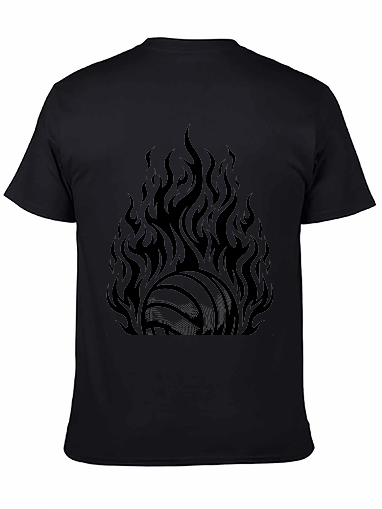 Flaming Volleyball Graphic Tee