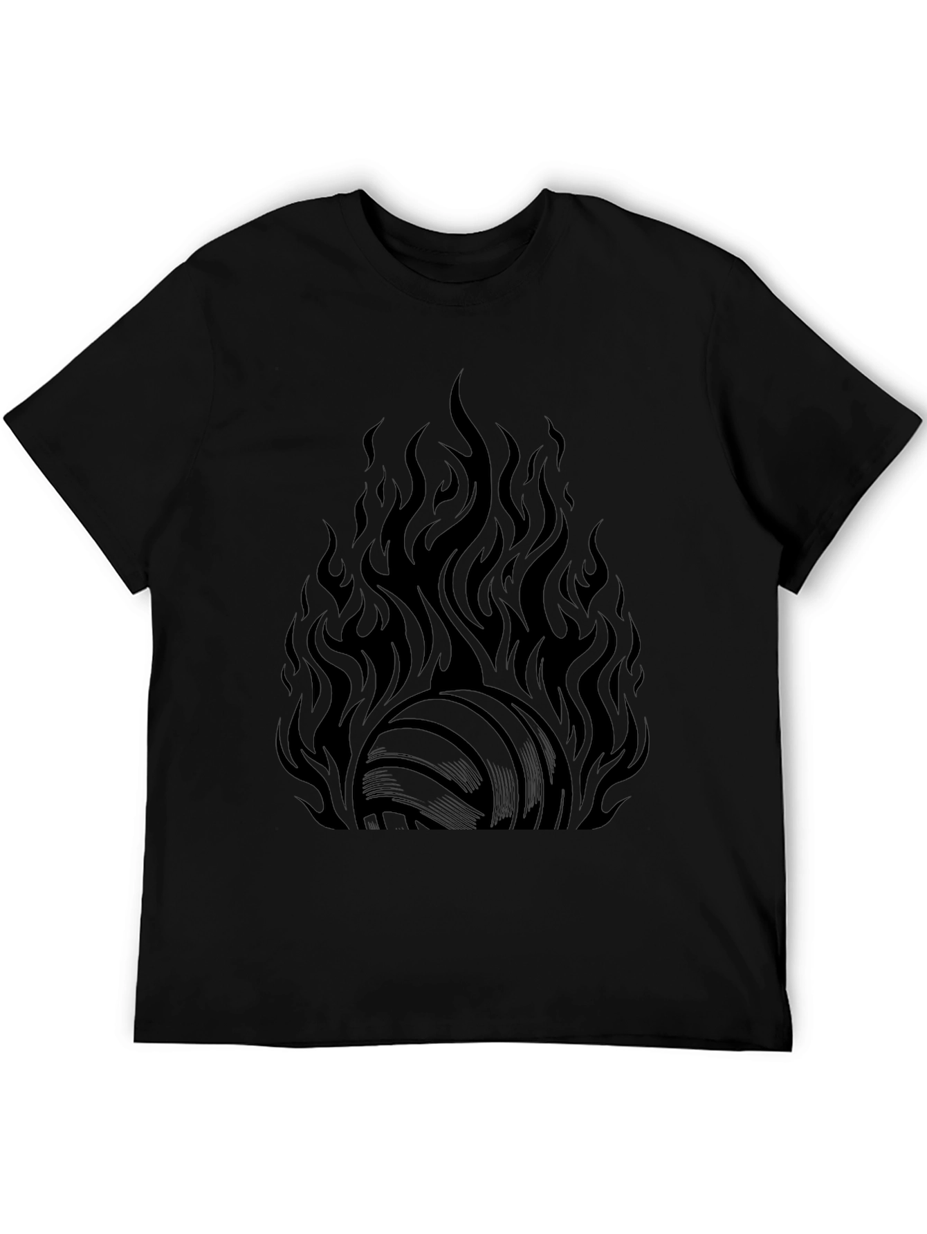 Flaming Volleyball Graphic Tee