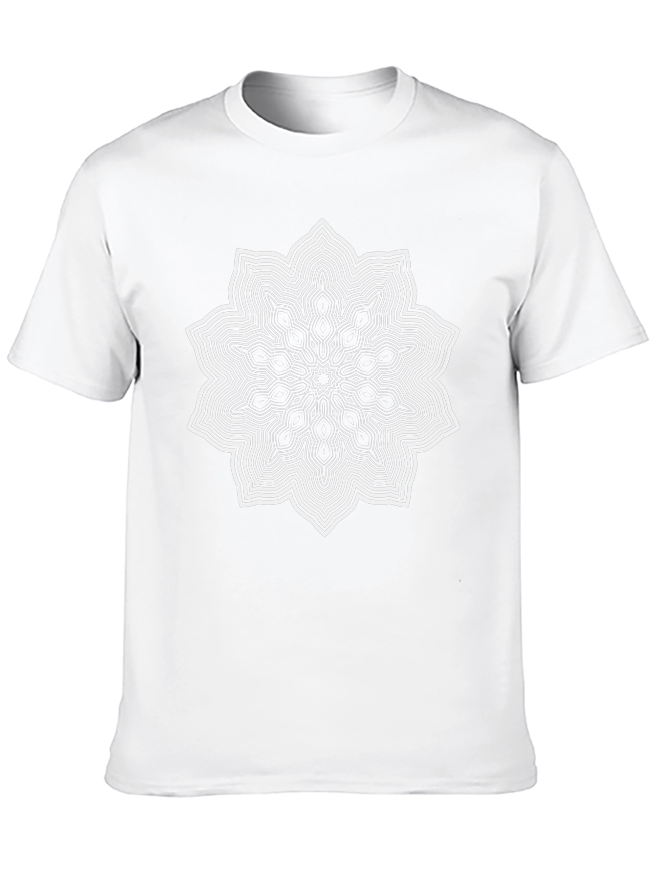 Geometric Mandala Black T-Shirt - Stylish Unisex Tee