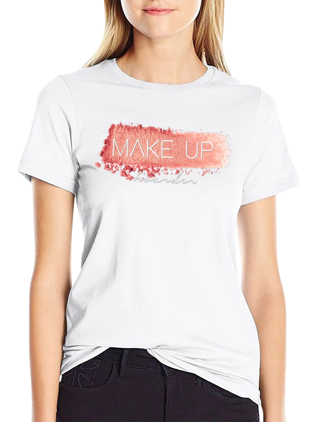Makeup Hoarder T-Shirt - Black Crew Neck