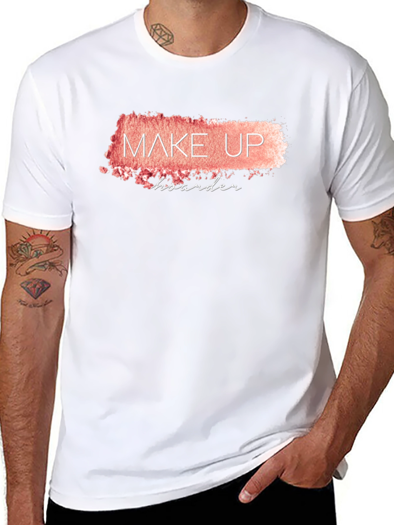 Makeup Hoarder T-Shirt - Black Crew Neck
