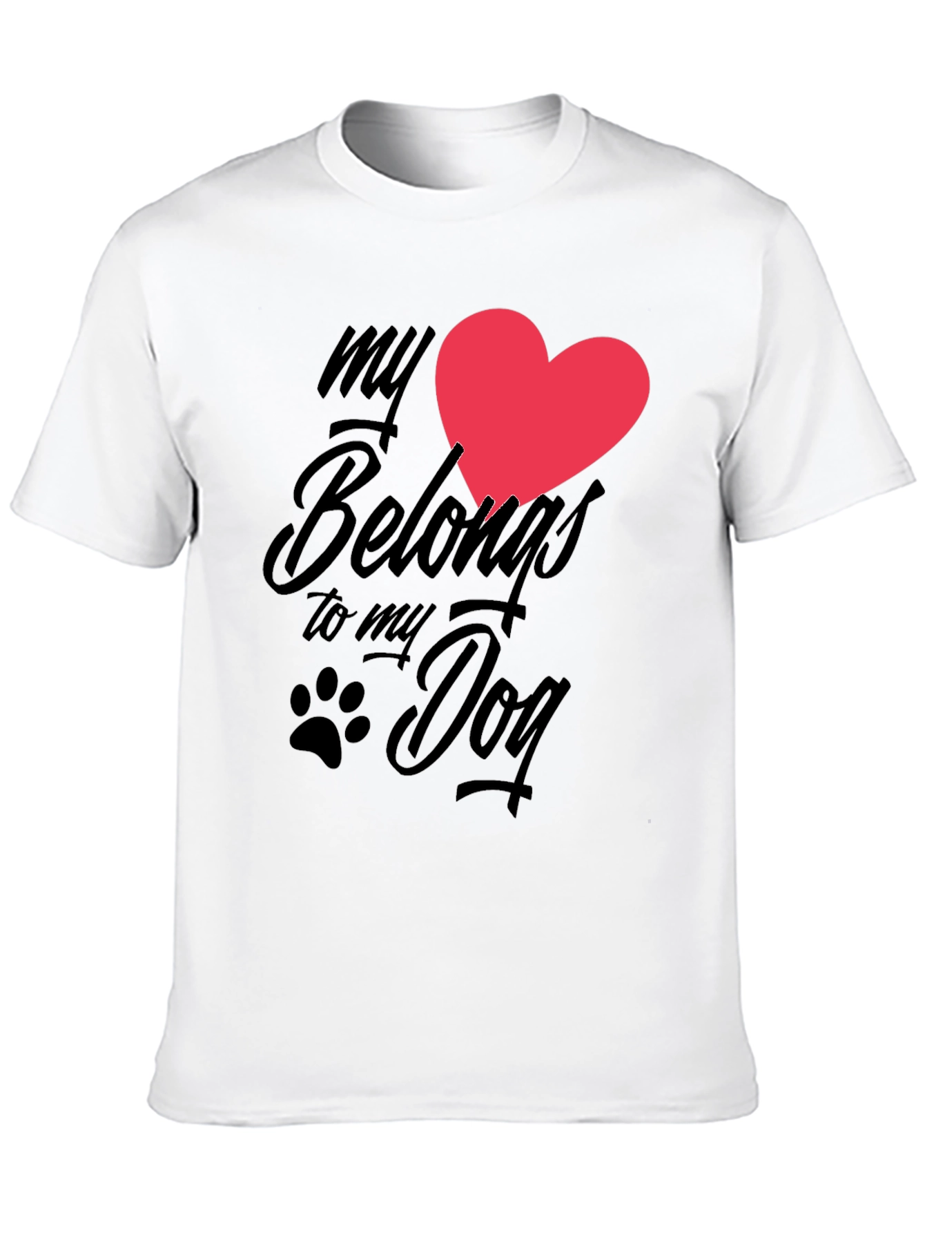 My Heart Belongs To My Dog Graphic Tee