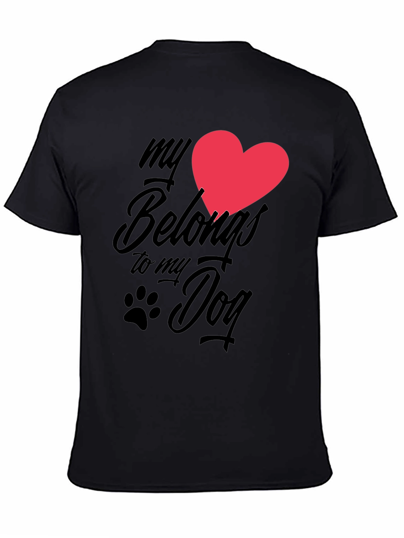 My Heart Belongs To My Dog Graphic Tee