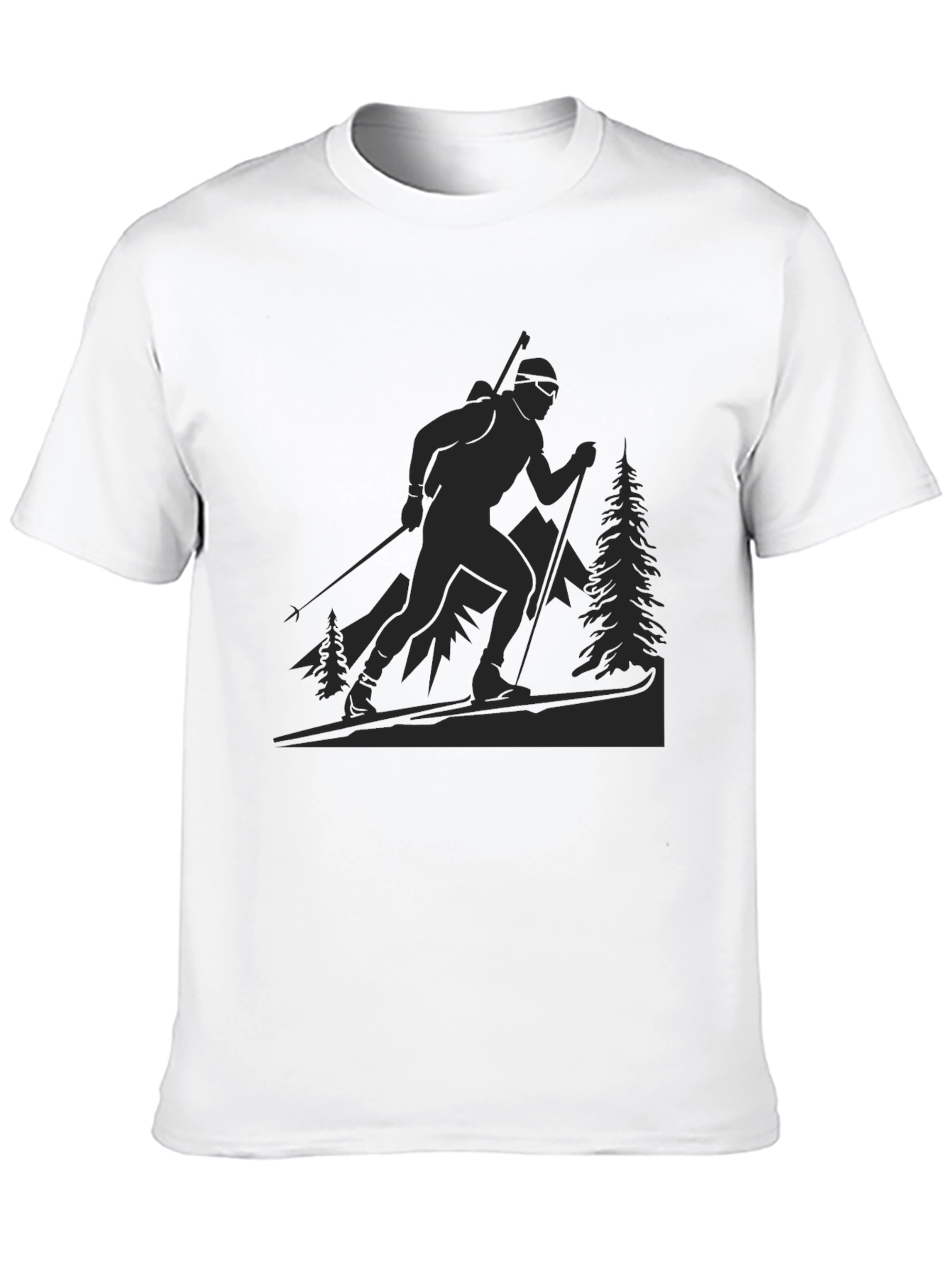 Biathlon Silhouette T-Shirt - Sporty Graphic Tee
