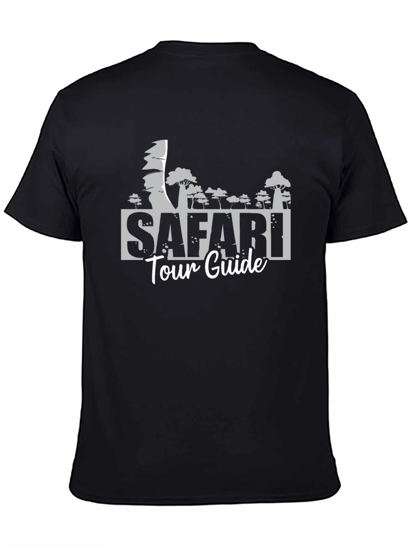 Safari Tour Guide Black T-Shirt
