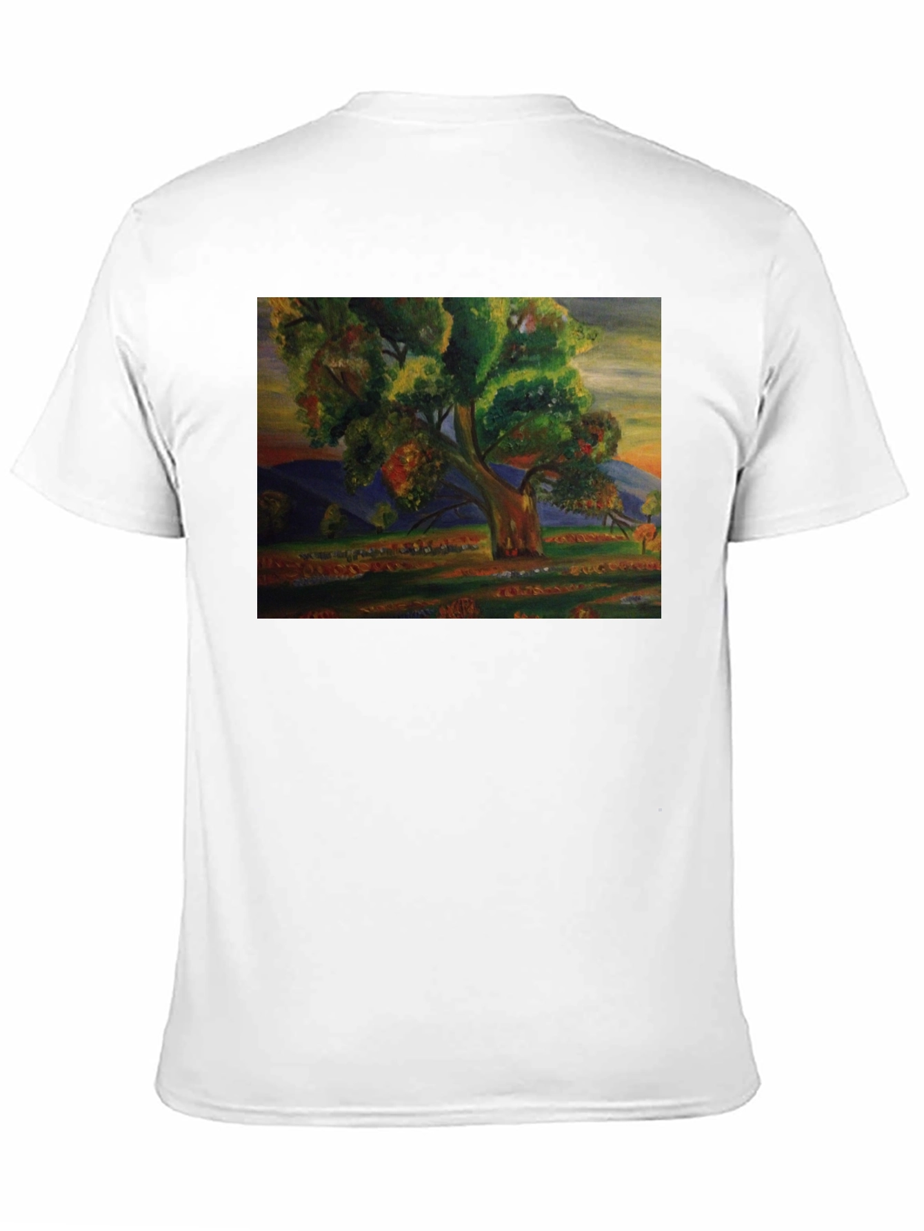 Nature Art Print Black T-Shirt