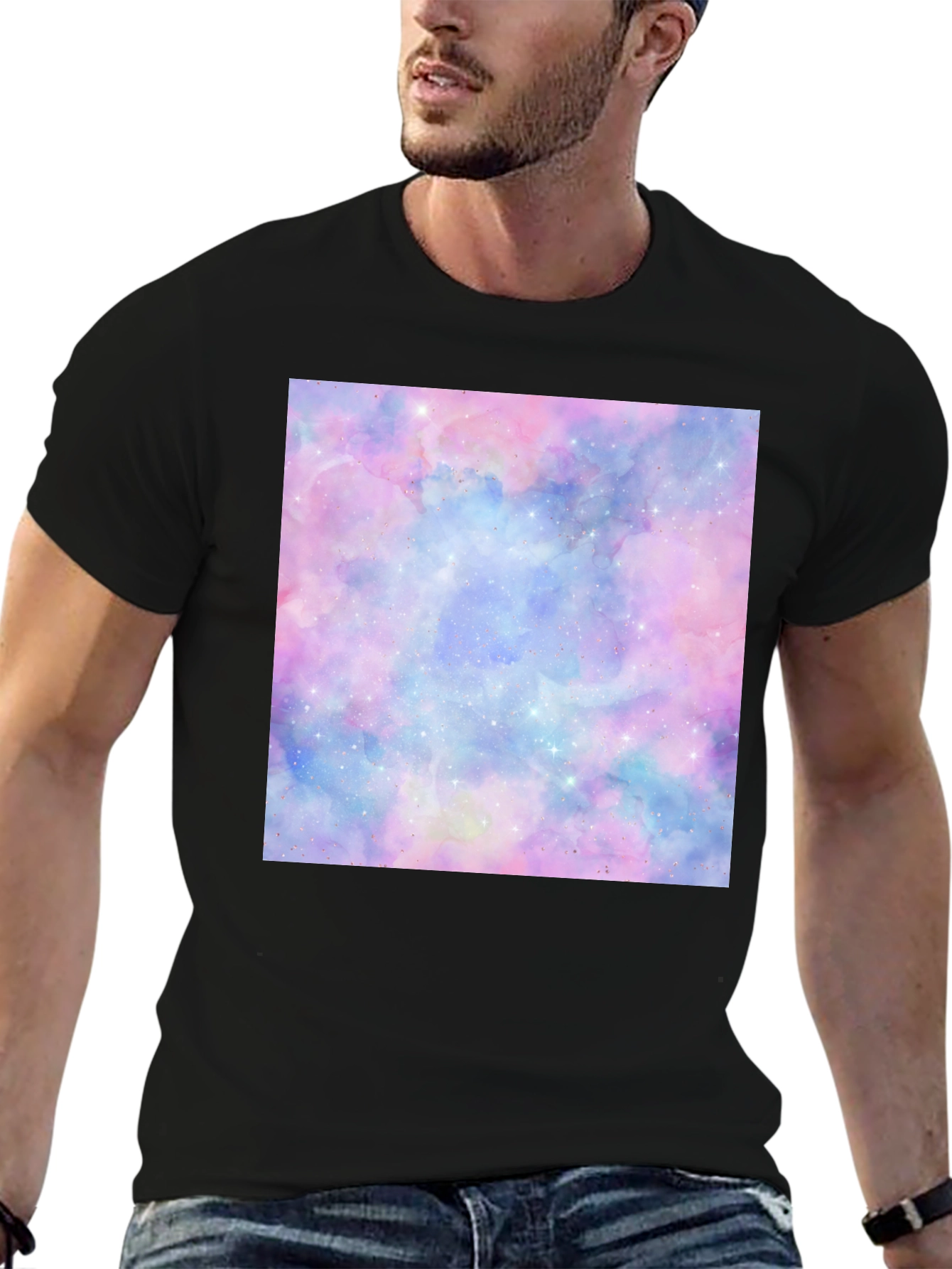 Galaxy Dream T-Shirt - Soft Pastel Space Print