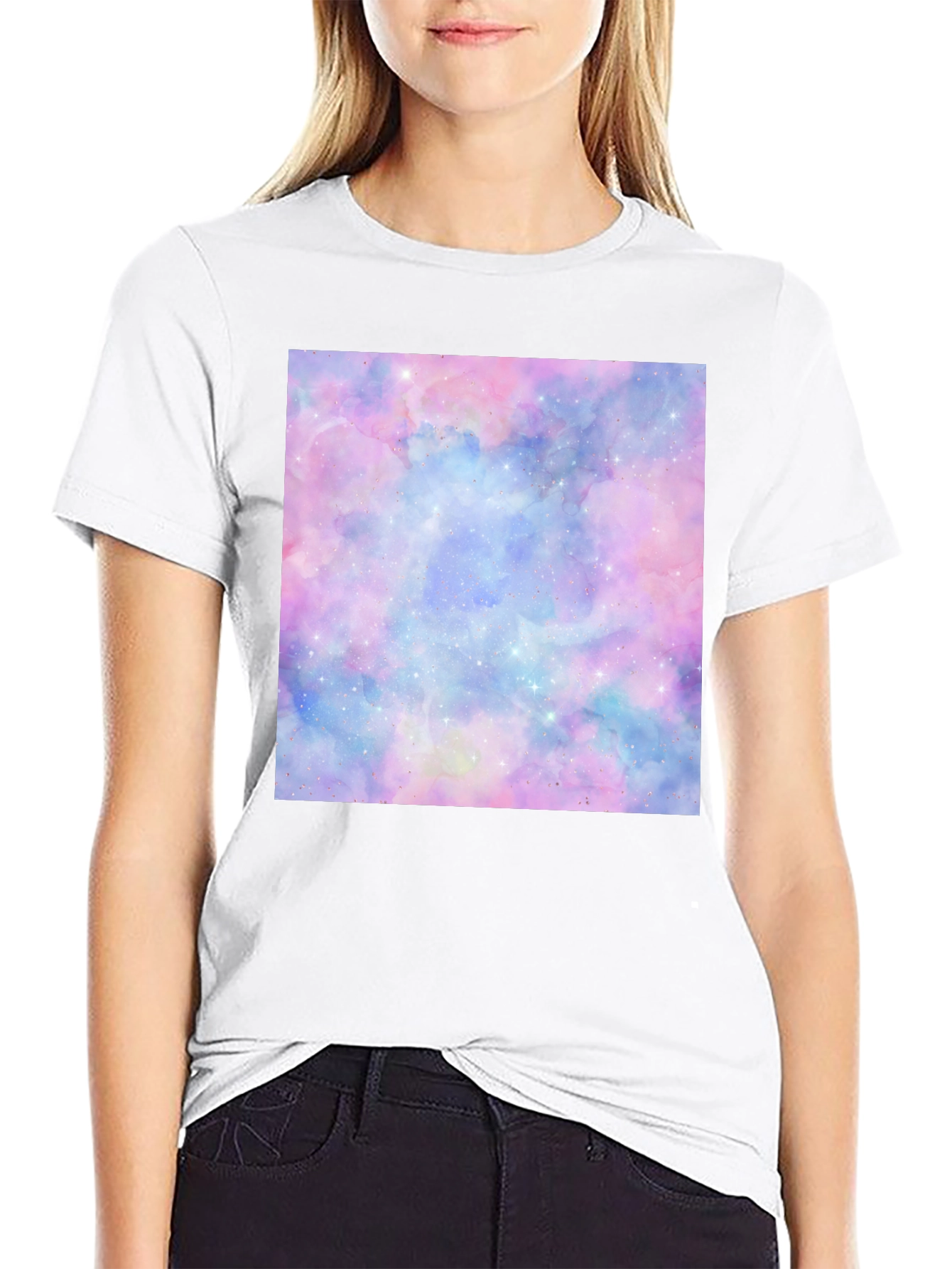 Galaxy Dream T-Shirt - Soft Pastel Space Print
