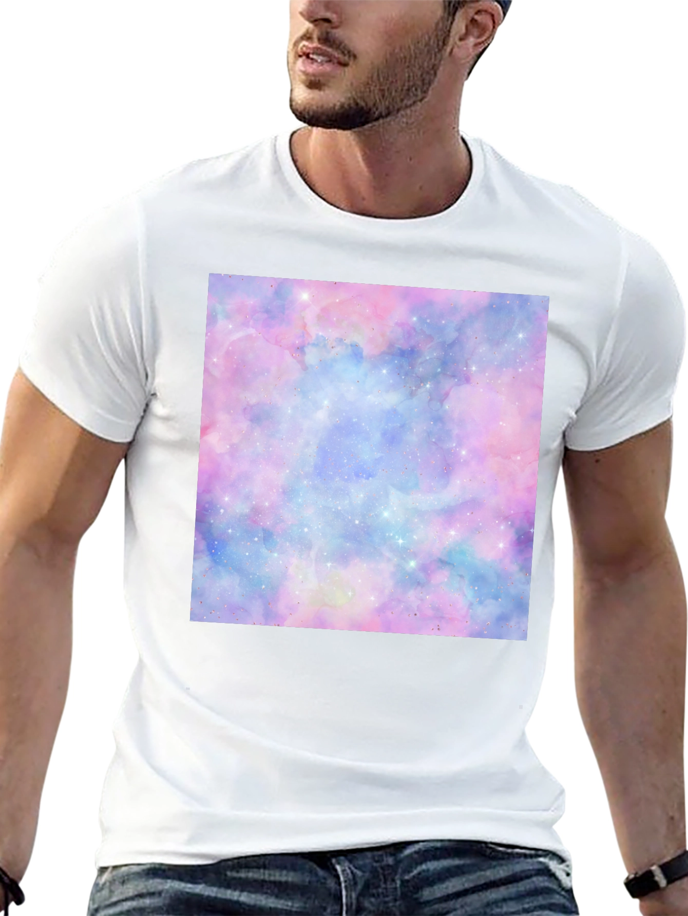 Galaxy Dream T-Shirt - Soft Pastel Space Print