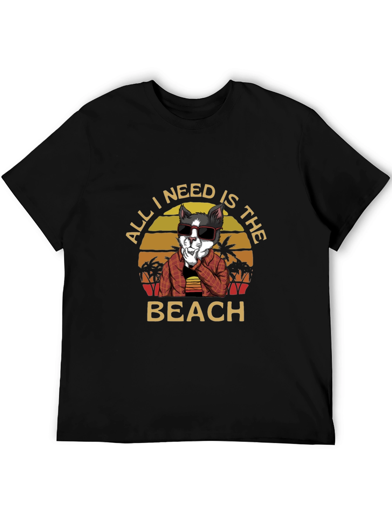 Beach Cat T-Shirt - Vacation Vibes