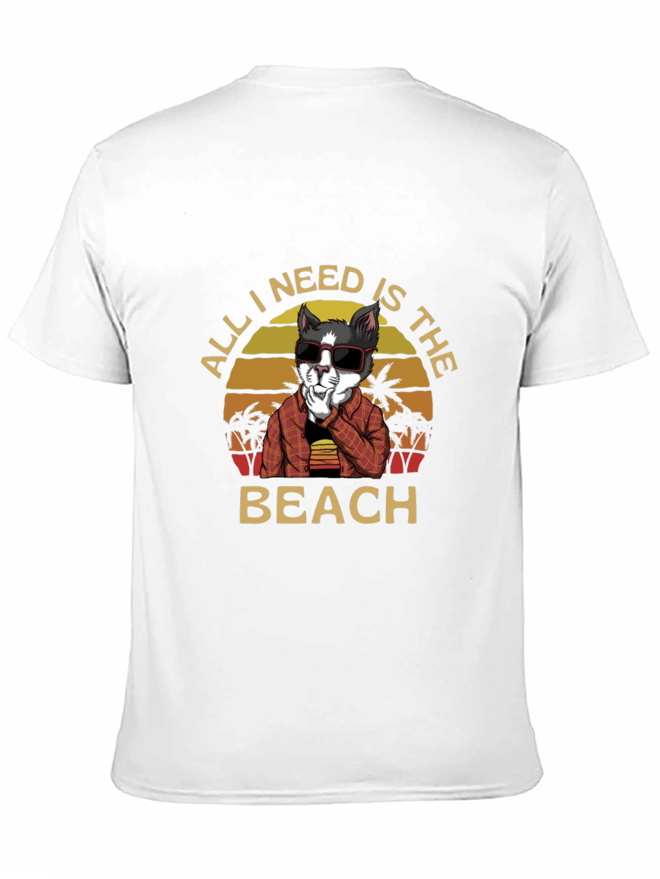 Beach Cat T-Shirt - Vacation Vibes