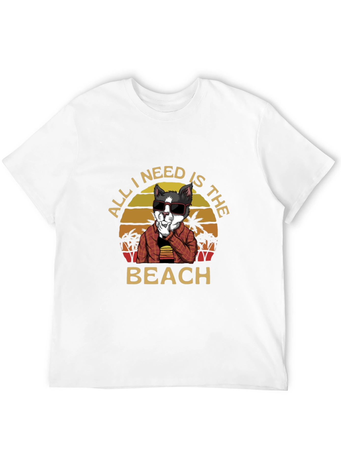 Beach Cat T-Shirt - Vacation Vibes