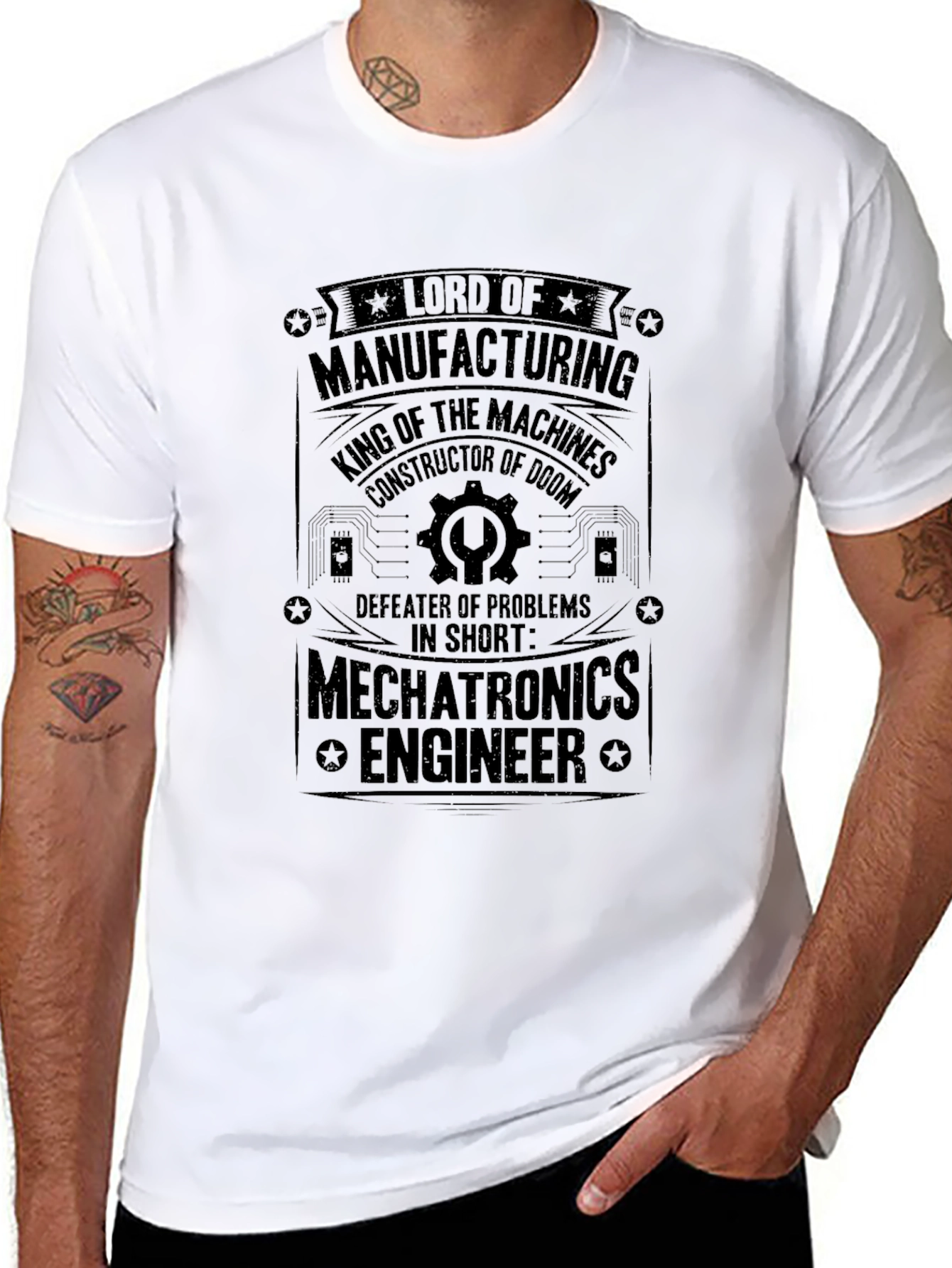 Mechatronics Engineer T-Shirt: Lord of Manufacturing