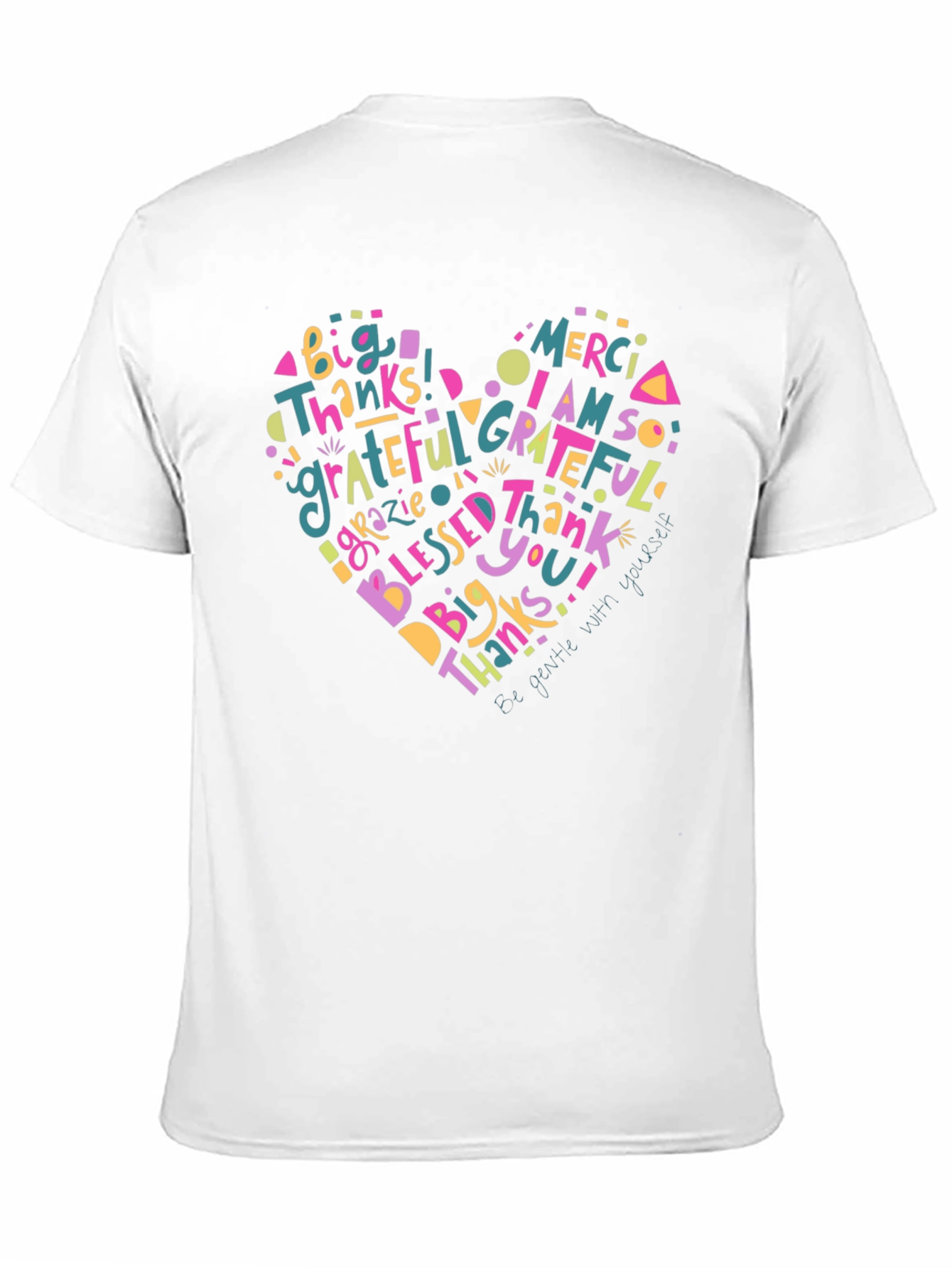 Grateful Heart Graphic T-Shirt - Mens Casual Tee