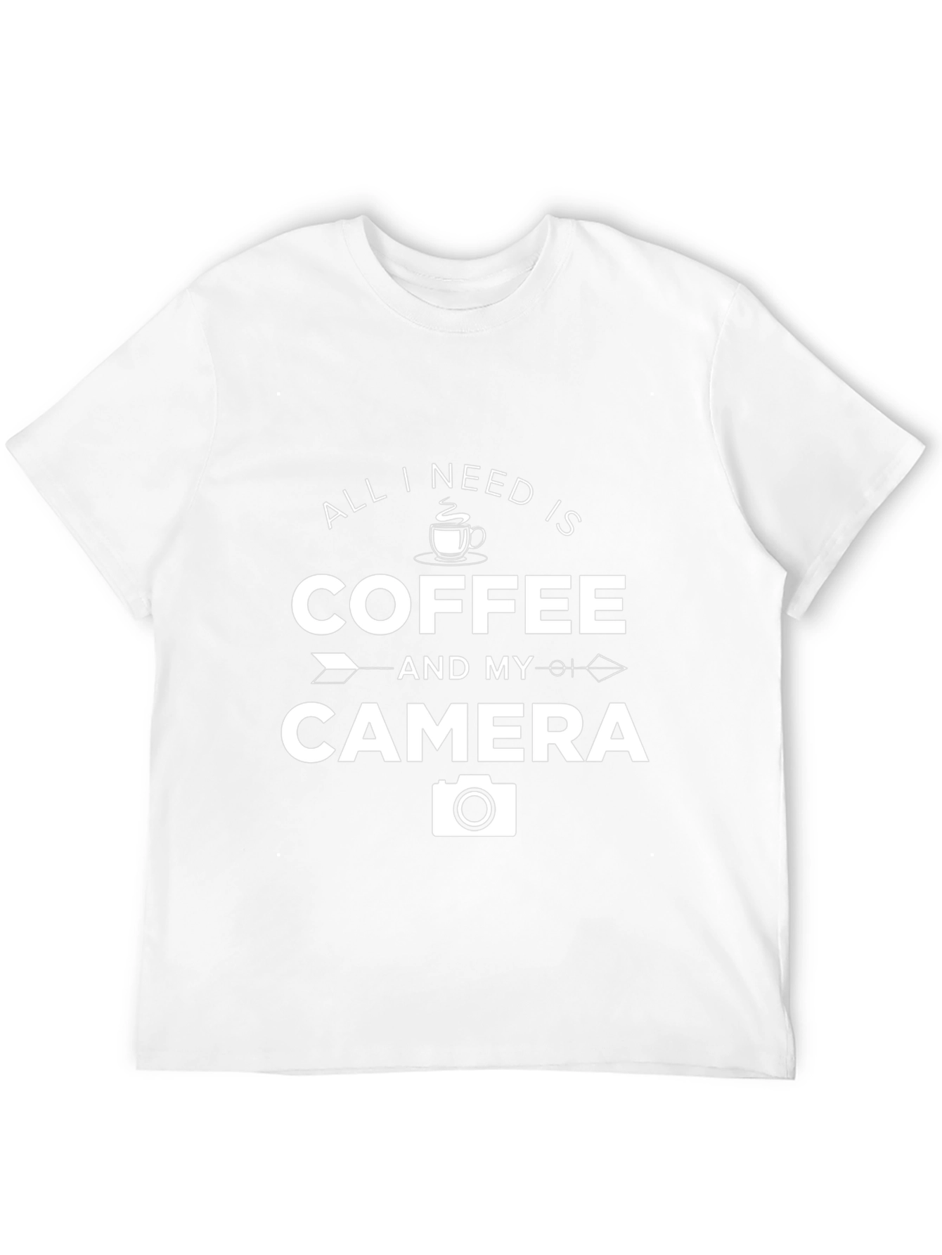 Coffee and Camera Graphic T-Shirt