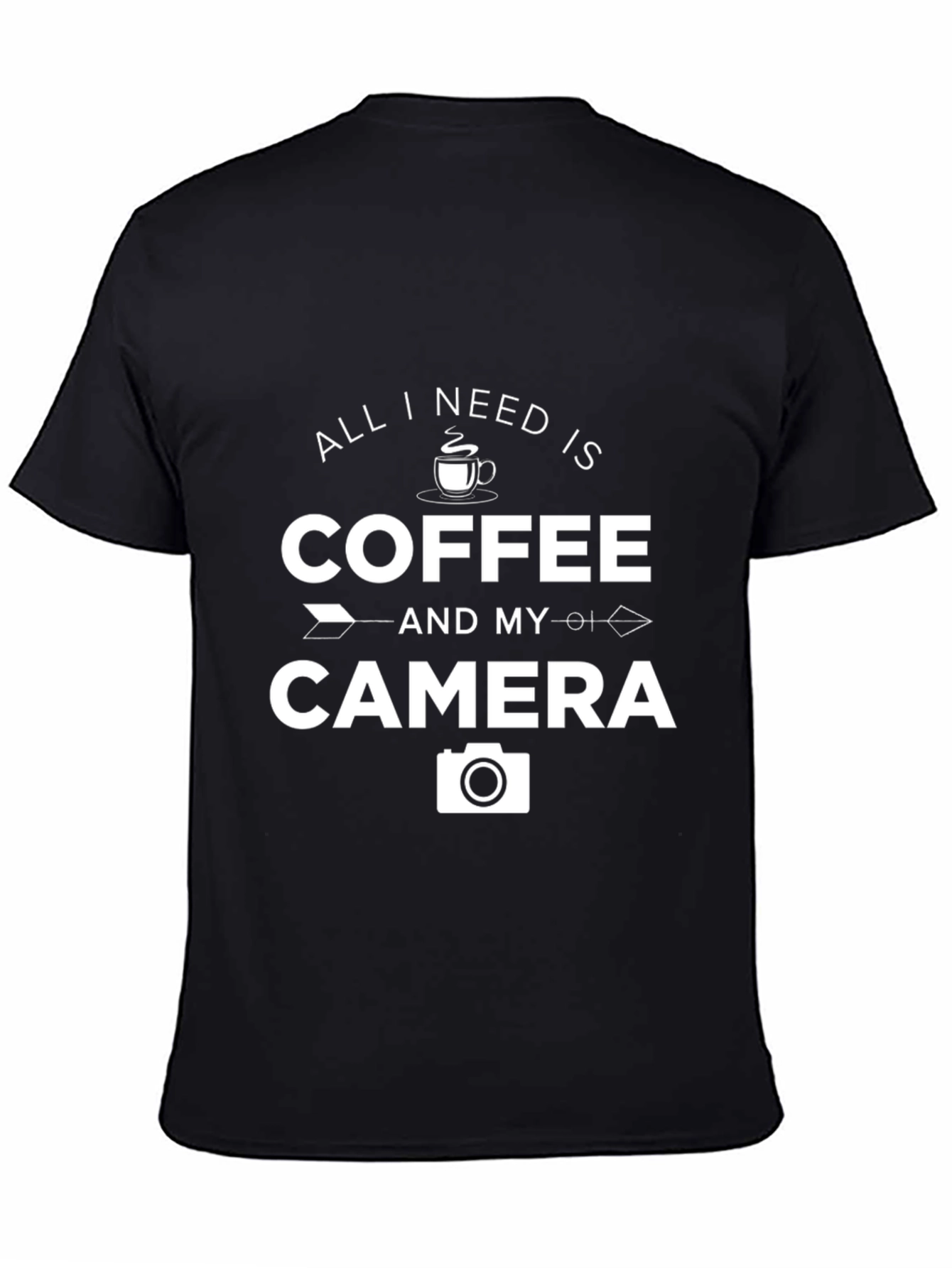 Coffee and Camera Graphic T-Shirt