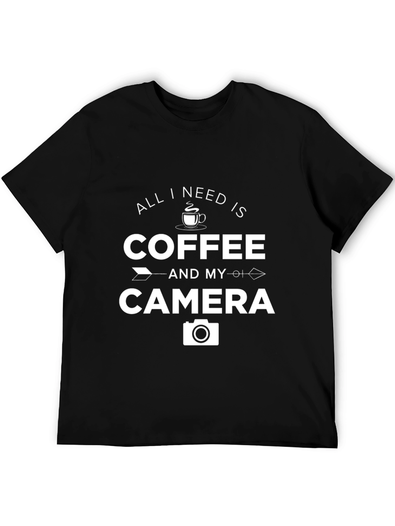 Coffee and Camera Graphic T-Shirt