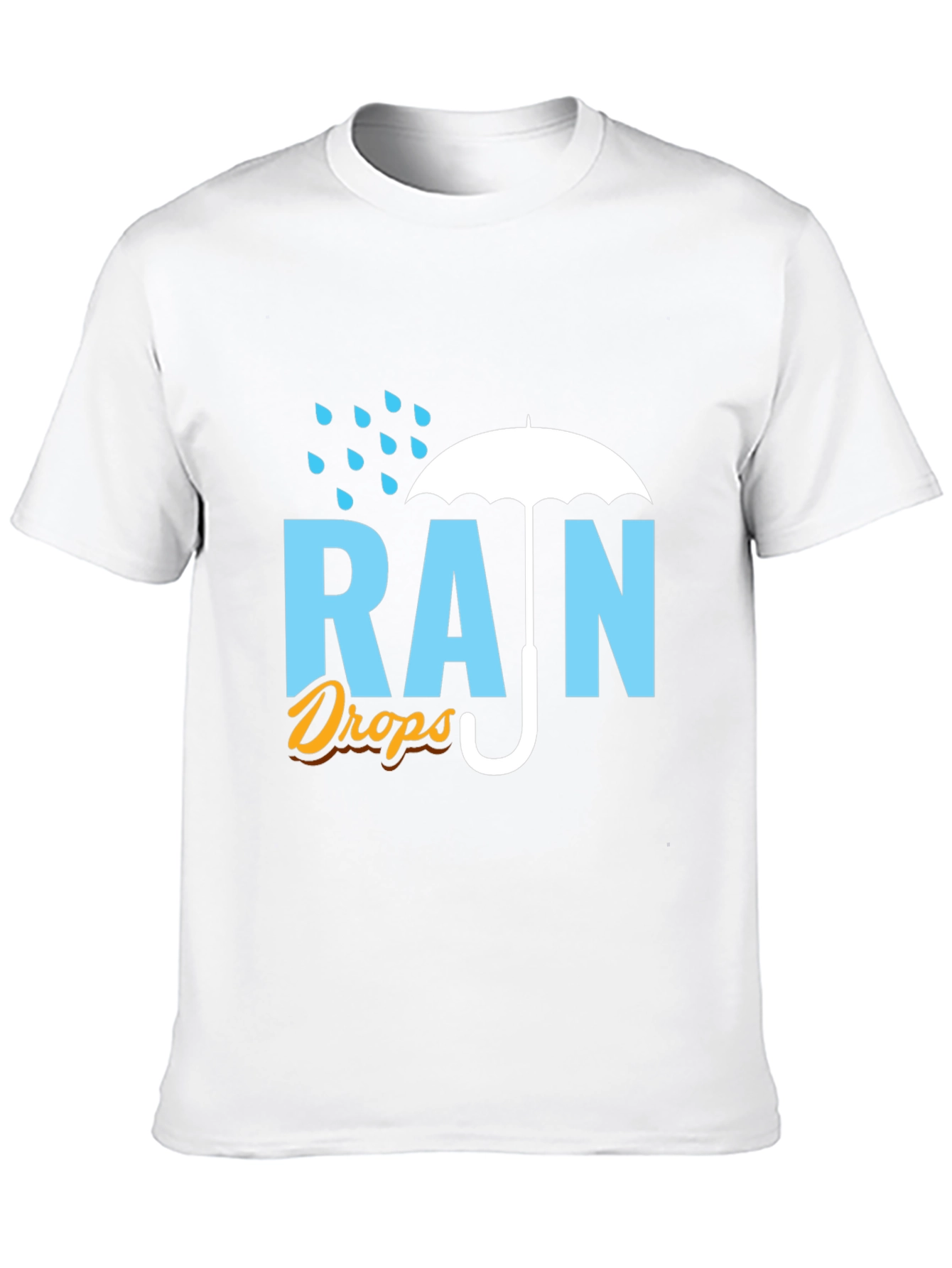 Rain Drops Graphic T-Shirt - Stylish Weather Tee