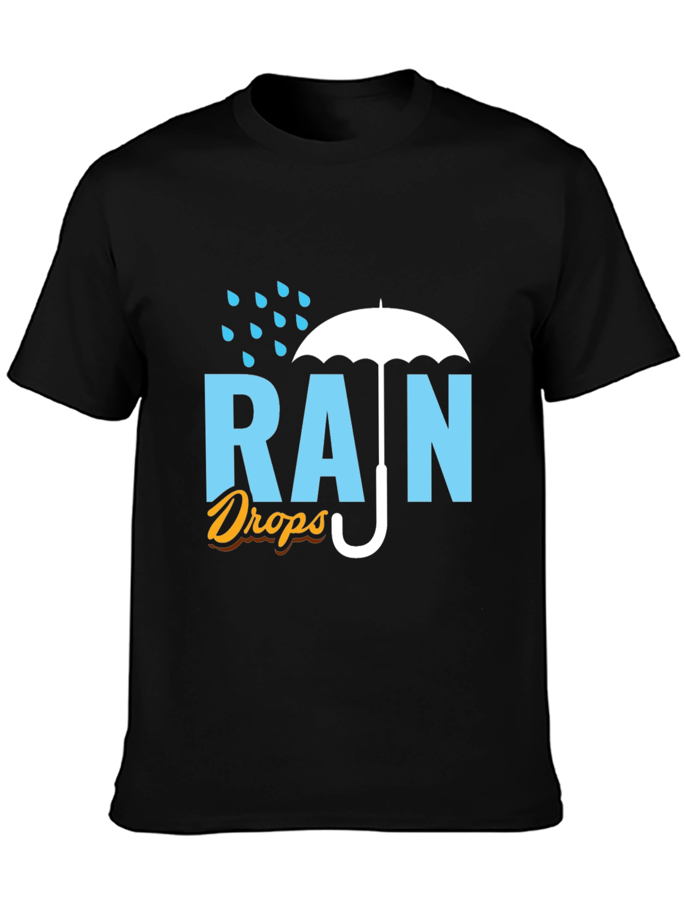 Rain Drops Graphic T-Shirt - Stylish Weather Tee