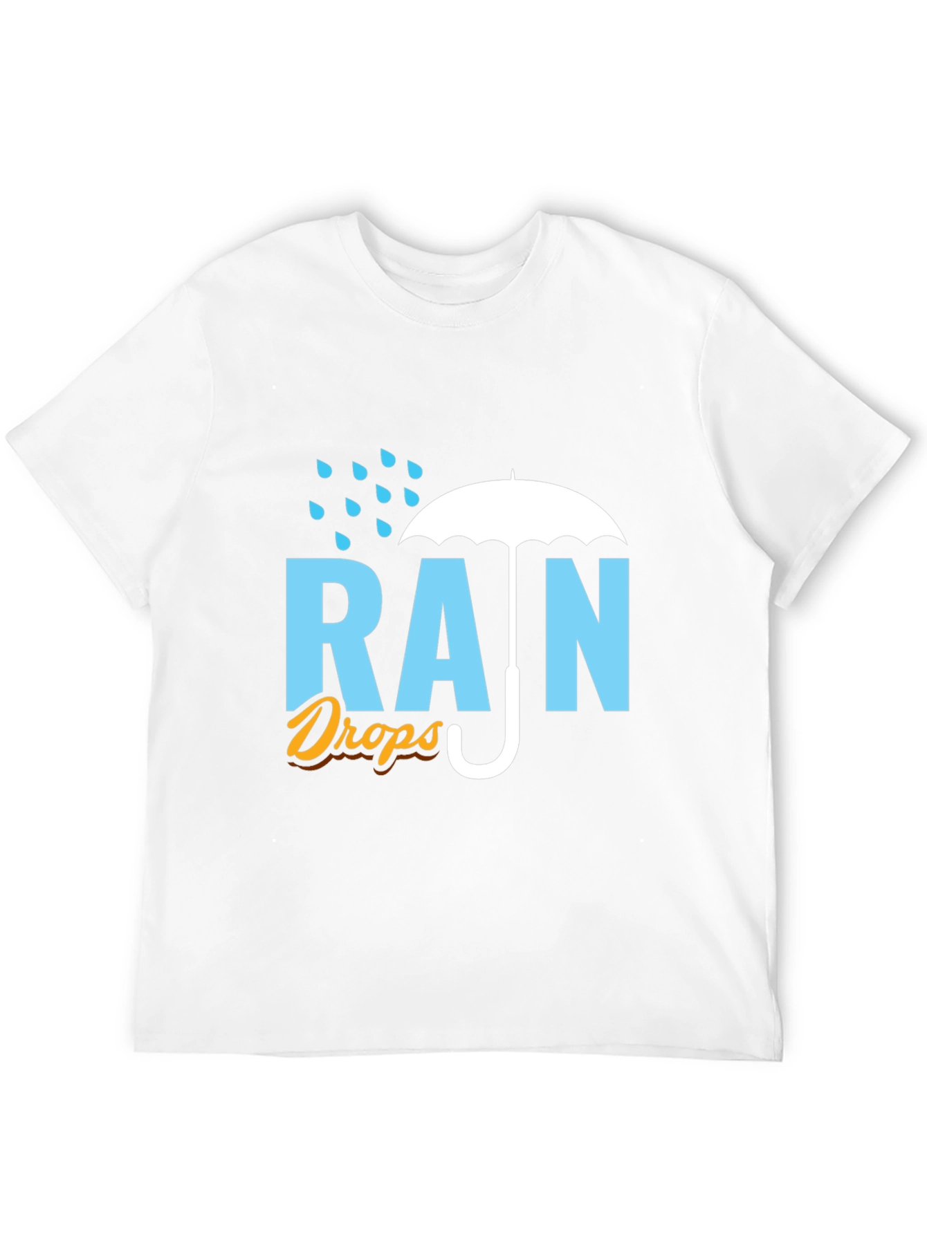 Rain Drops Graphic T-Shirt - Stylish Weather Tee