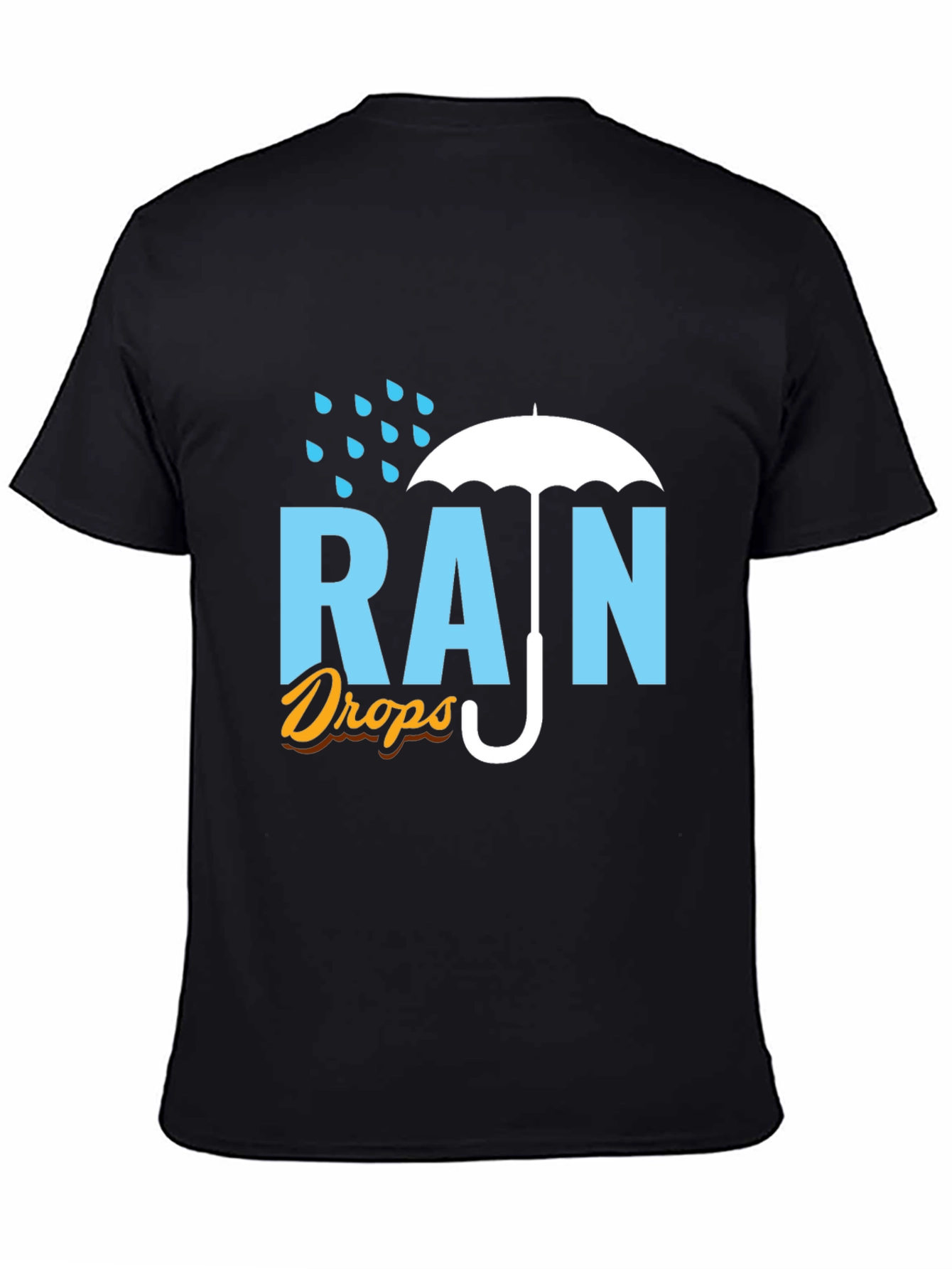 Rain Drops Graphic T-Shirt - Stylish Weather Tee