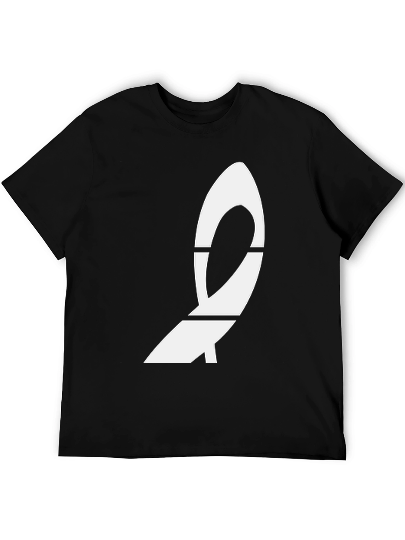 Modern Graphic Black T-Shirt