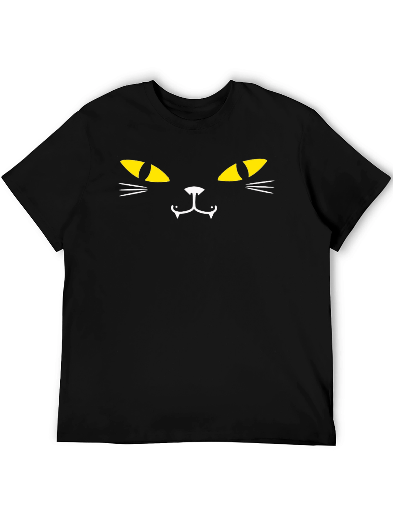 Black Cat Face T-Shirt - Halloween Edition