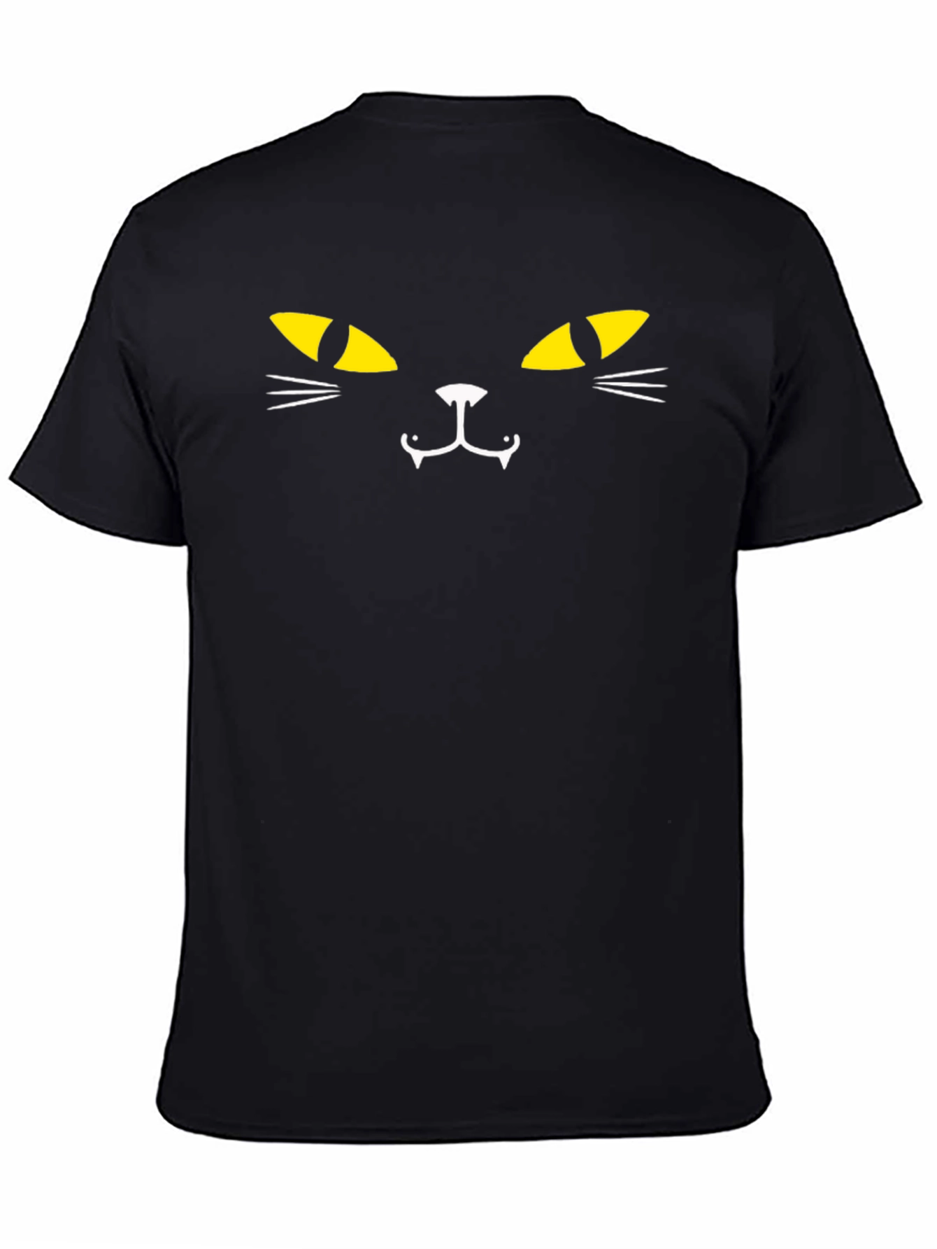 Black Cat Face T-Shirt - Halloween Edition