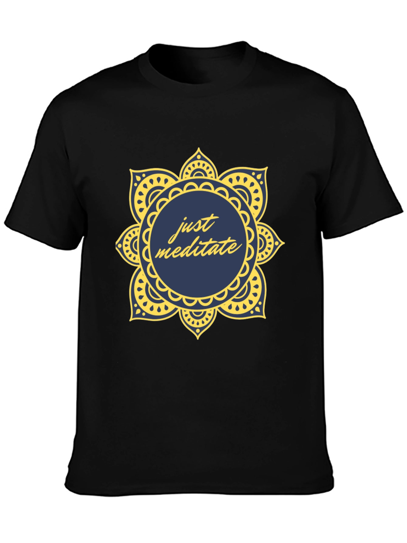 Just Meditate Mandala T-Shirt - Stylish Comfort